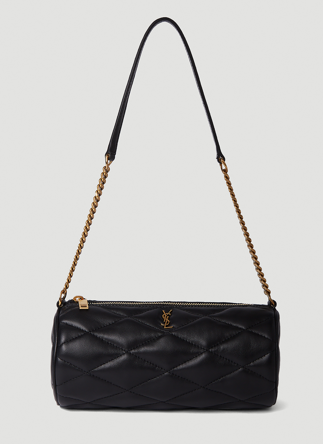 Saint Laurent Sade Quilted Leather Pouch in Black