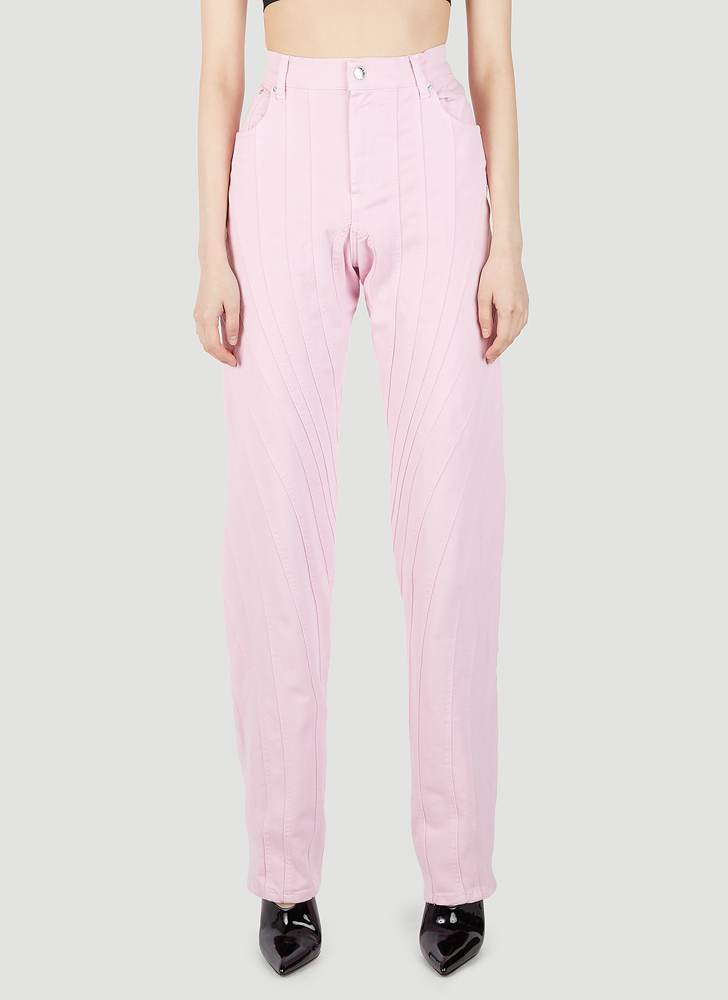 Structured Panel Jeans