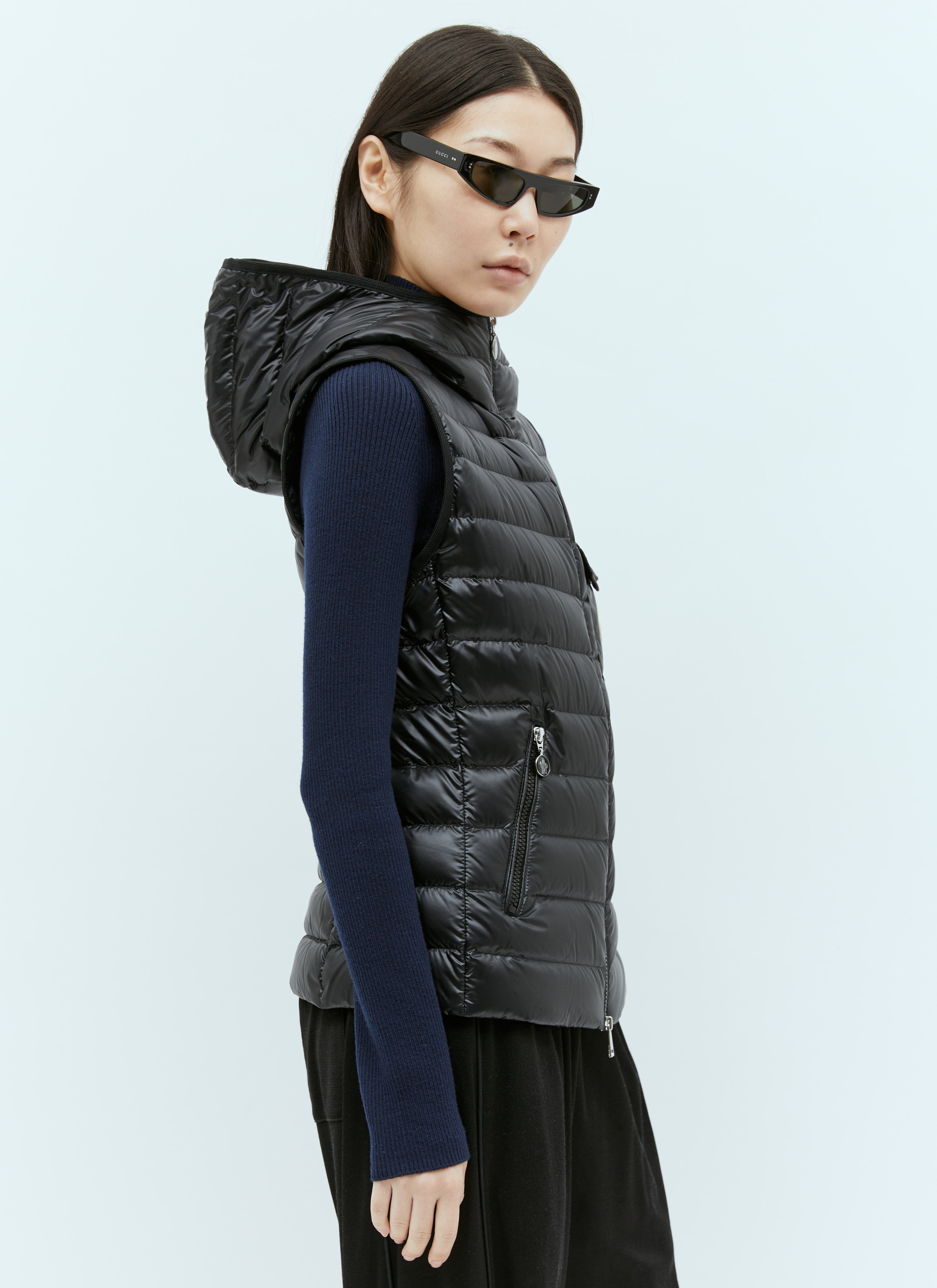 Moncler Glygos Down Vest in Black für Damen | LN-CC®