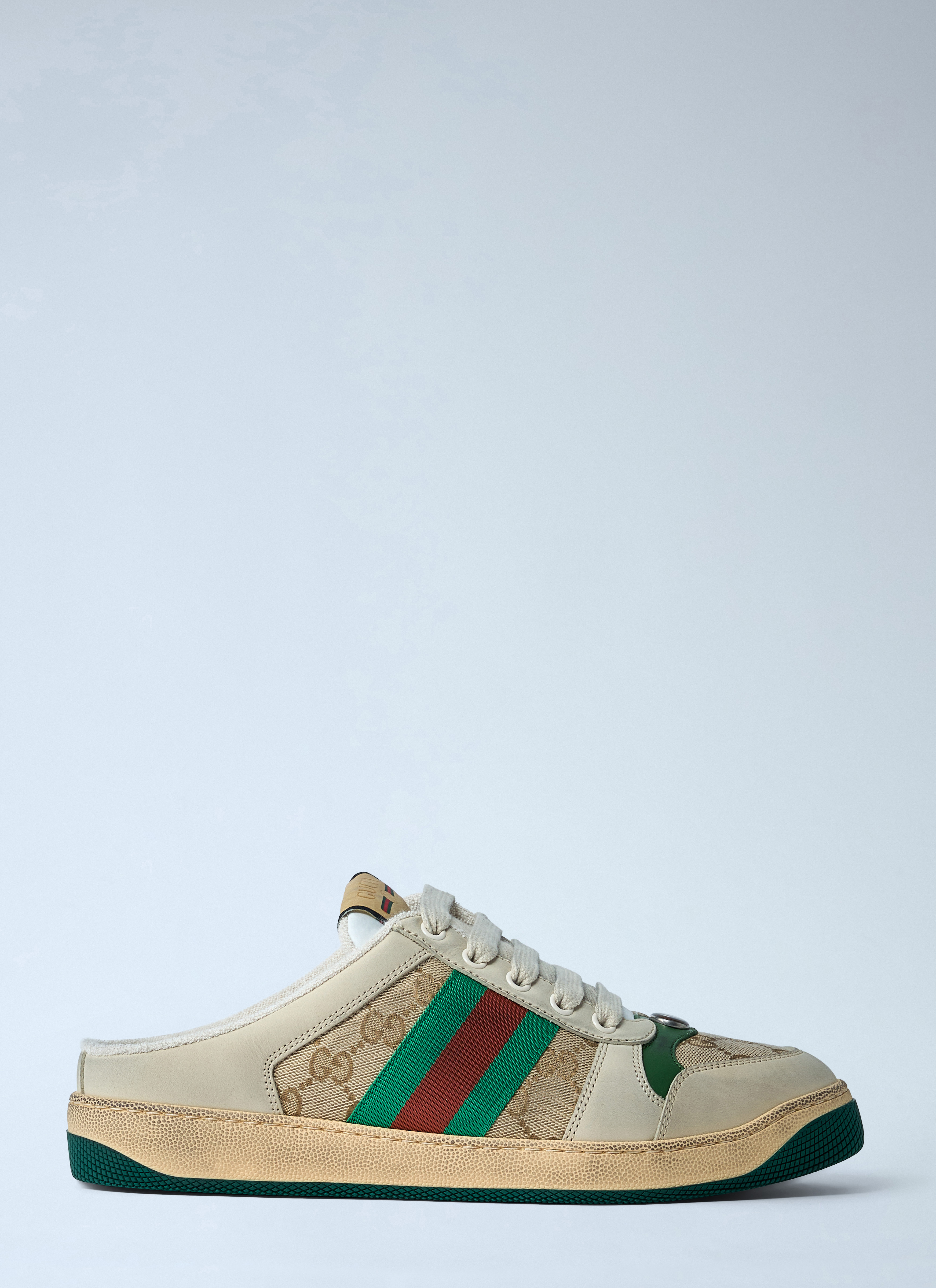 GUCCI プレーントゥ サービスシューズ 25.5〜26 Gucci Women's' Screener Mule Sneakers in Beige | LN-CC®