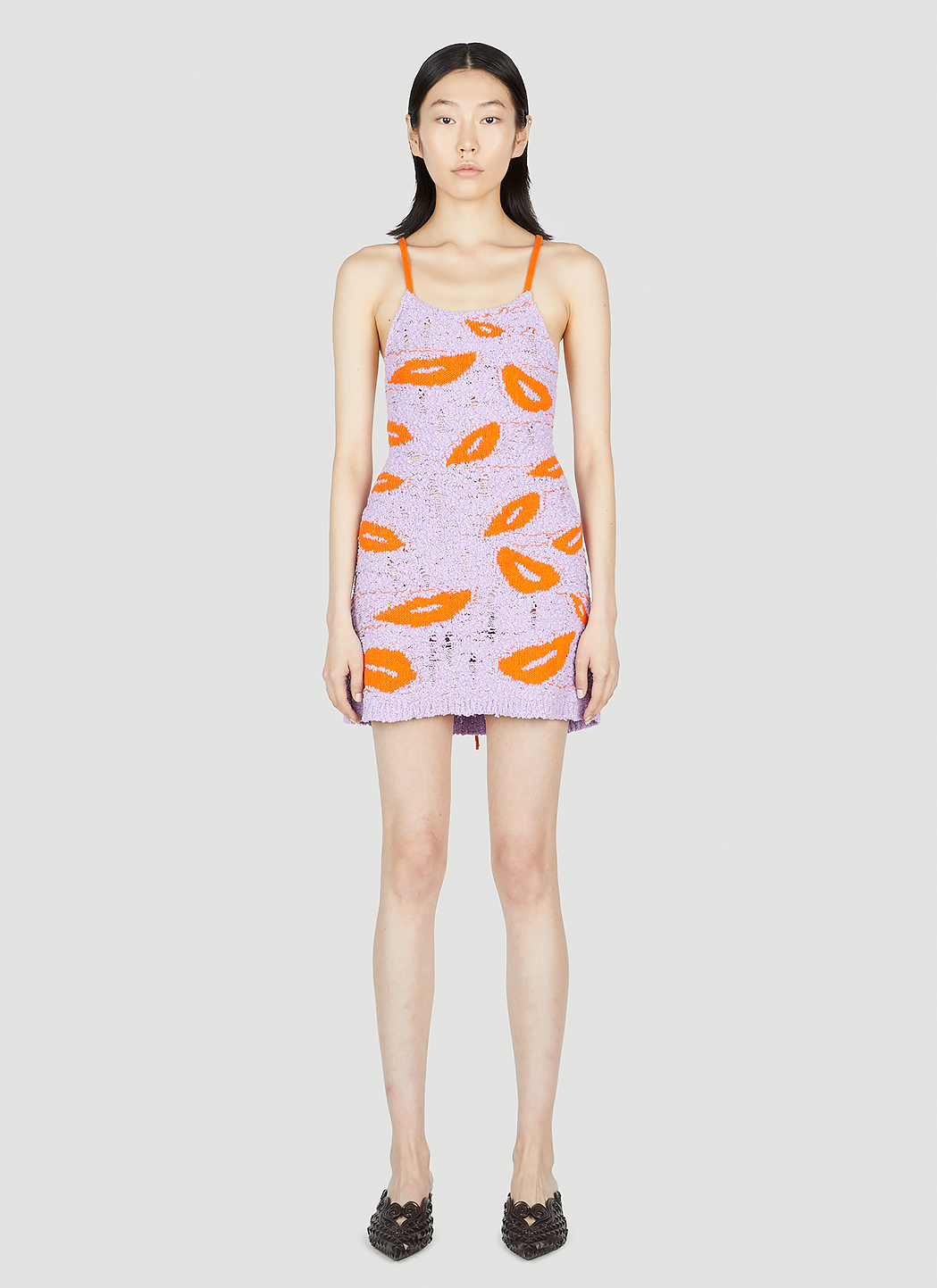 Mouth Knit Mini Dress