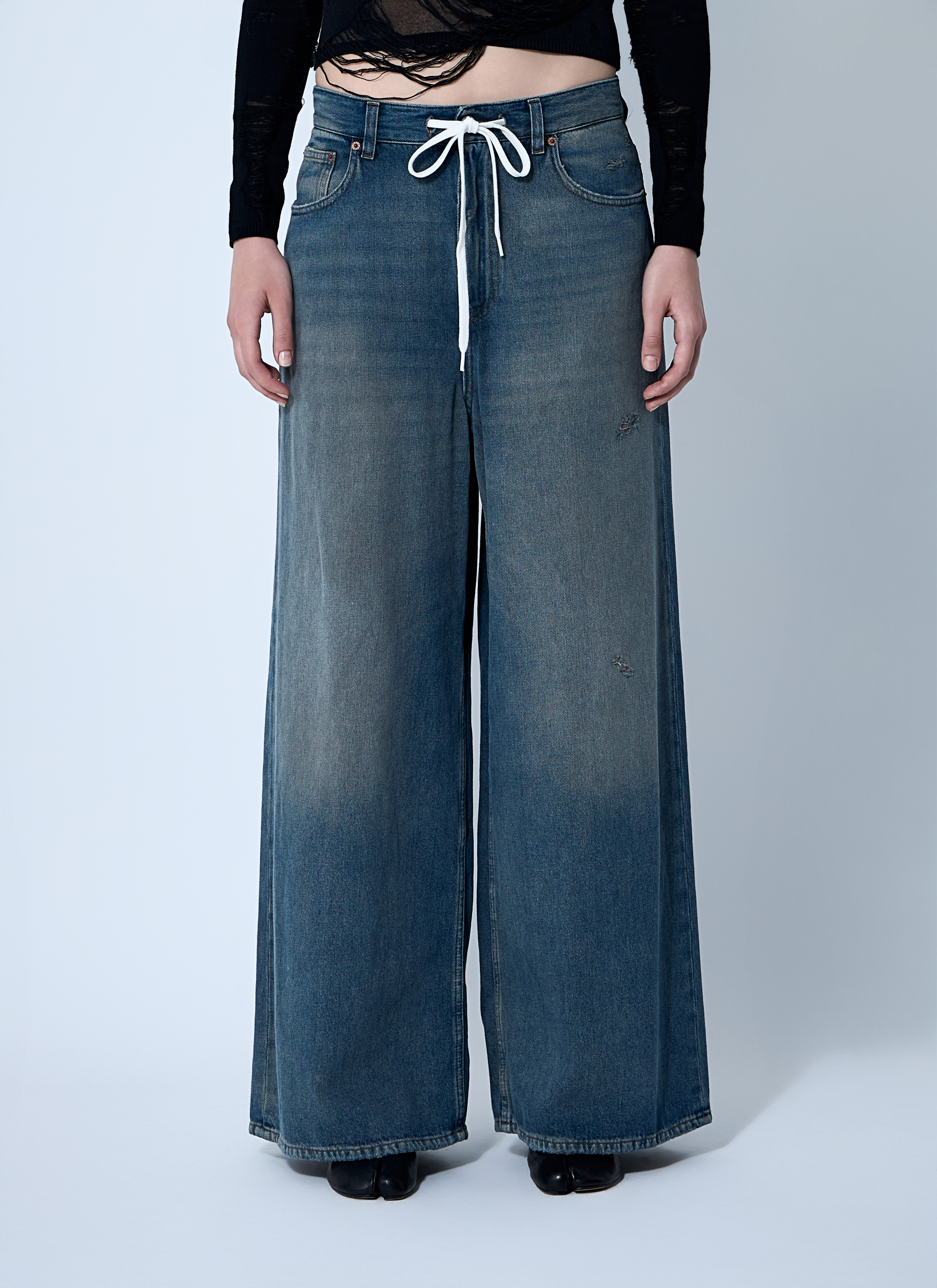 MM6 Maison Margiela Drawstring Jeans in Blue für Damen | LN-CC®