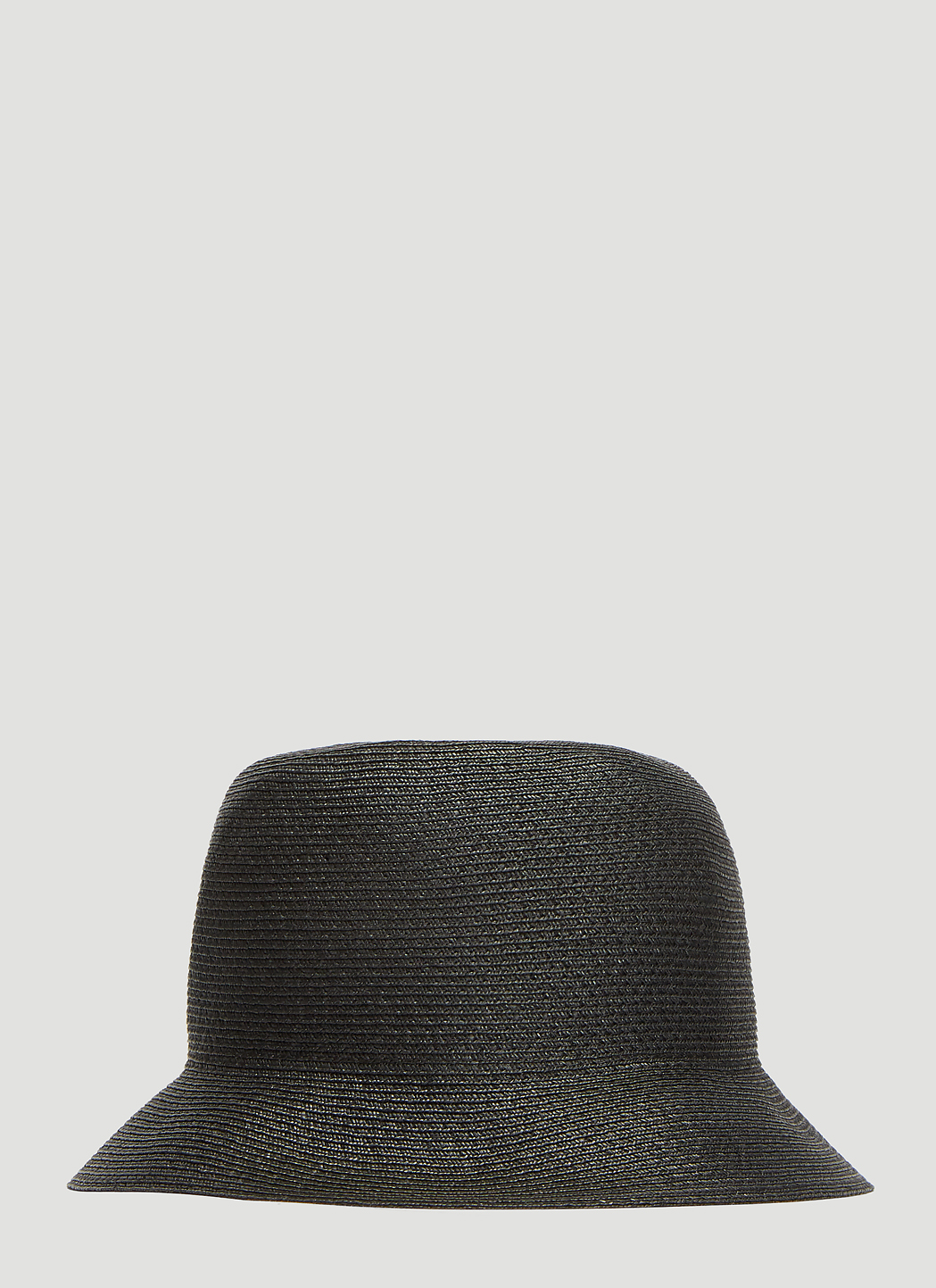 Gucci GG Straw Bucket Hat in Black | LN-CC
