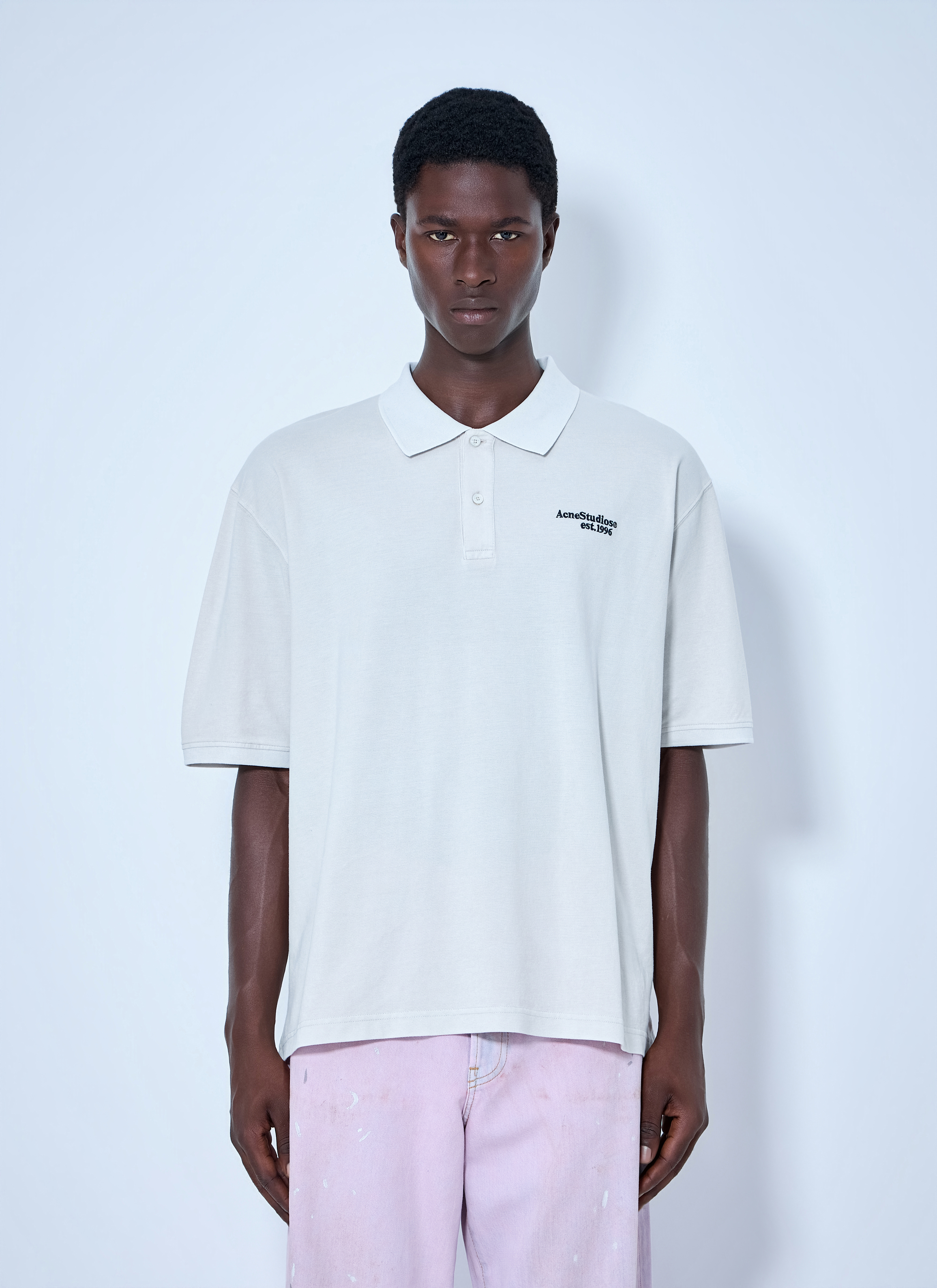 Acne Studios Acne Studios Washed Logo Polo Shirt