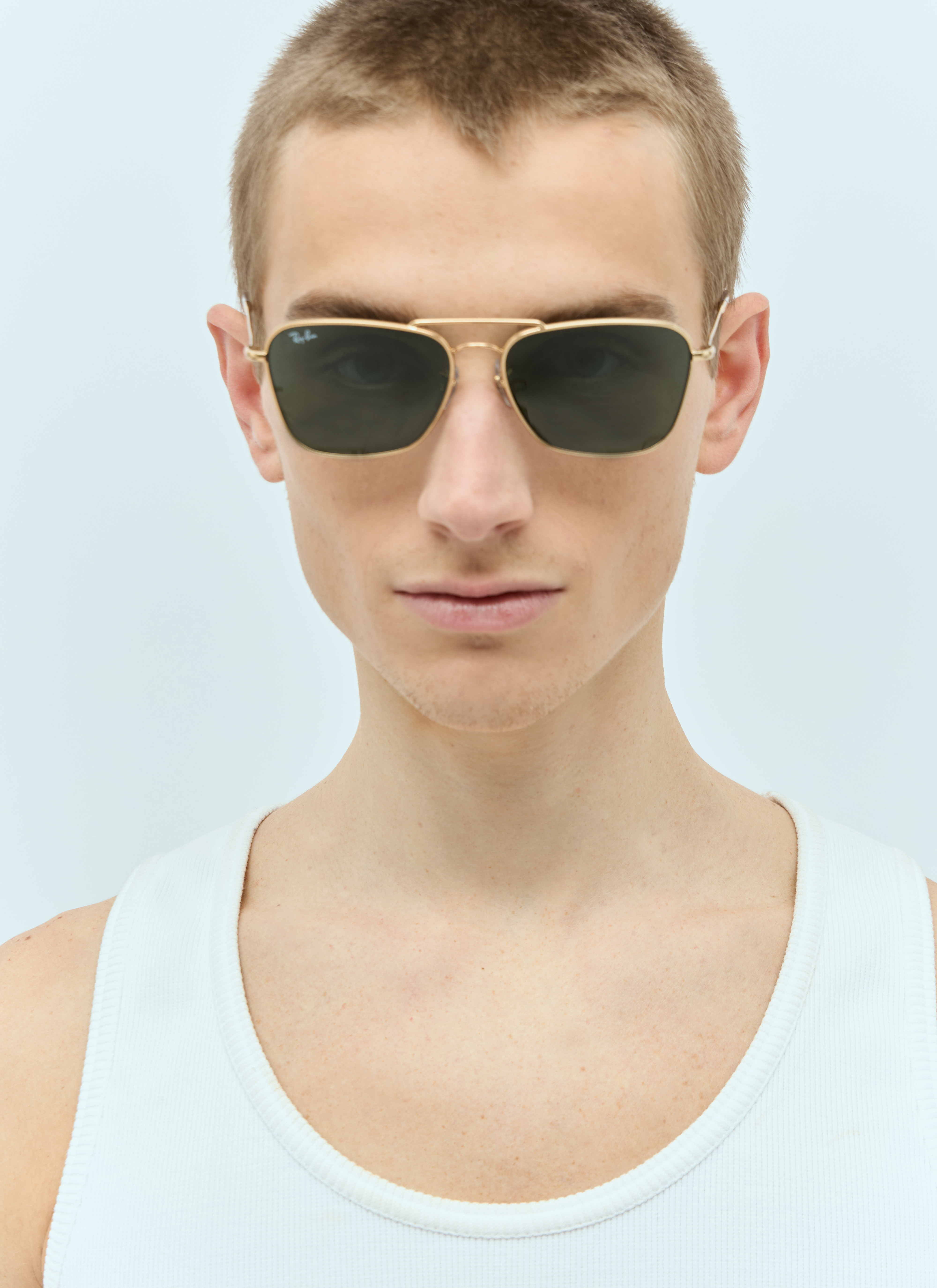 Ray Ban Green Lenses On Face Ray-Ban Men UV Protected Green Lens