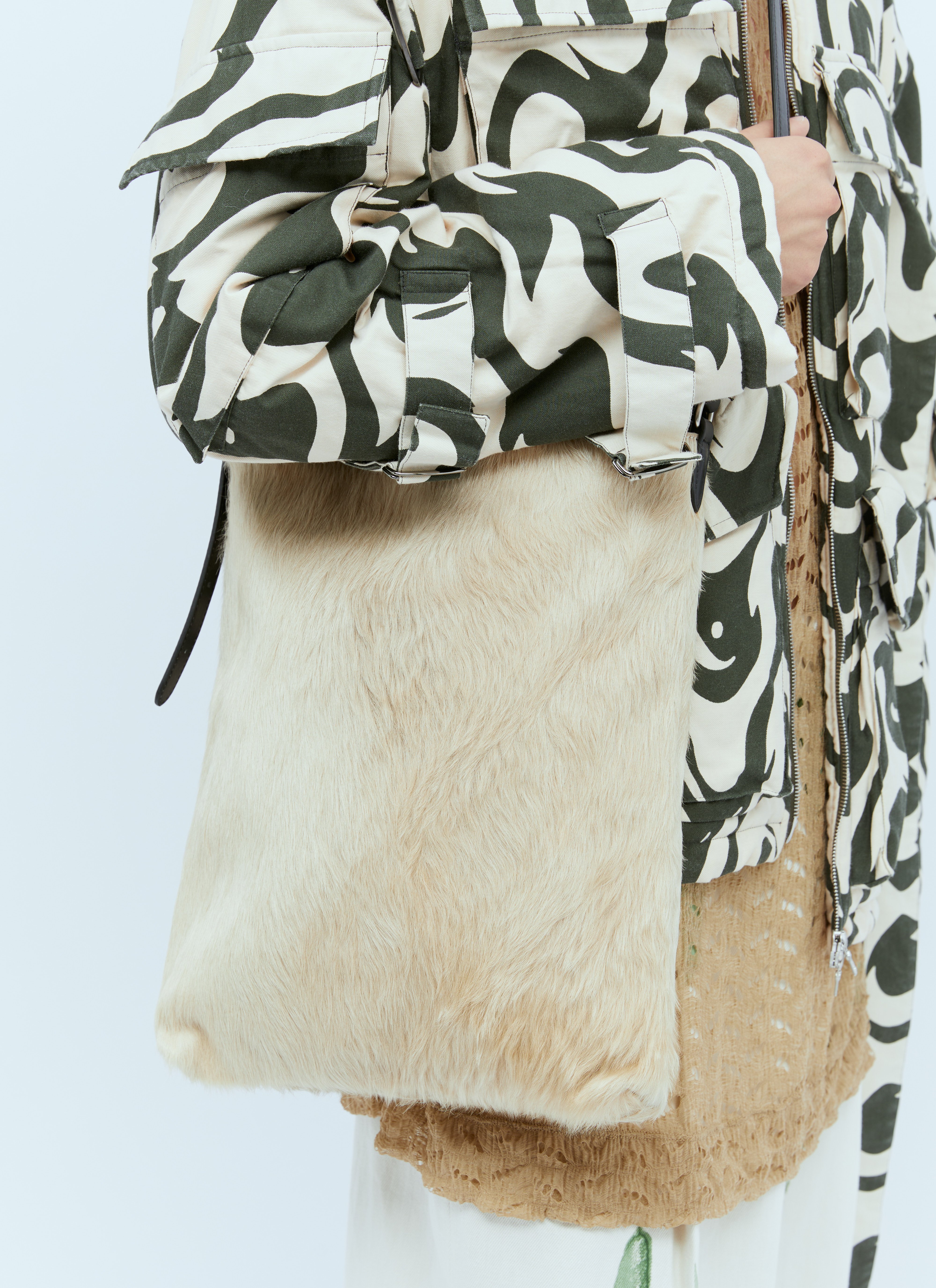 DRIES VAN NOTEN 3 compartment canvas bag