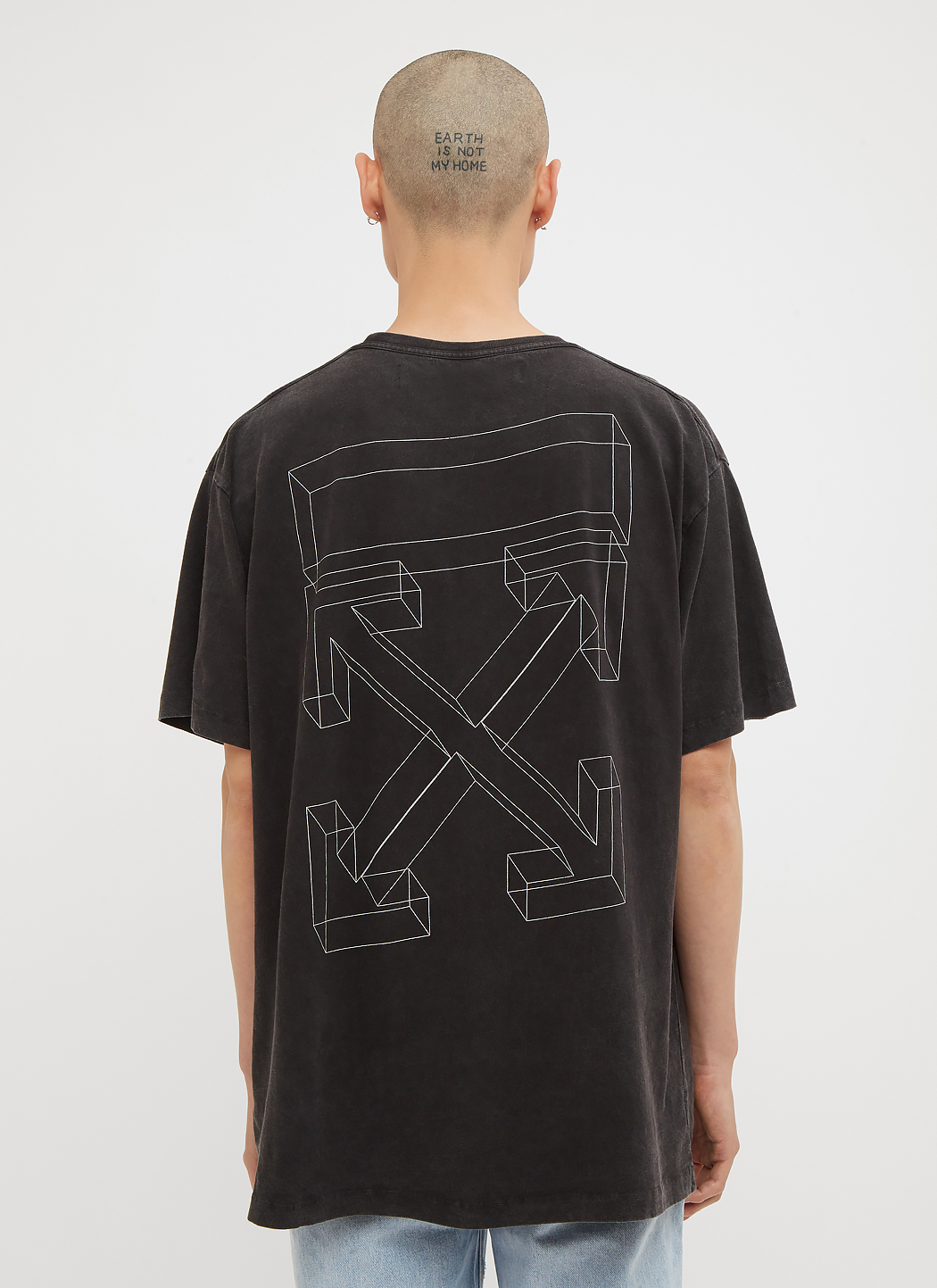 Off-White Oversized Logo Back Print T-Shirt in Black | LN-CC