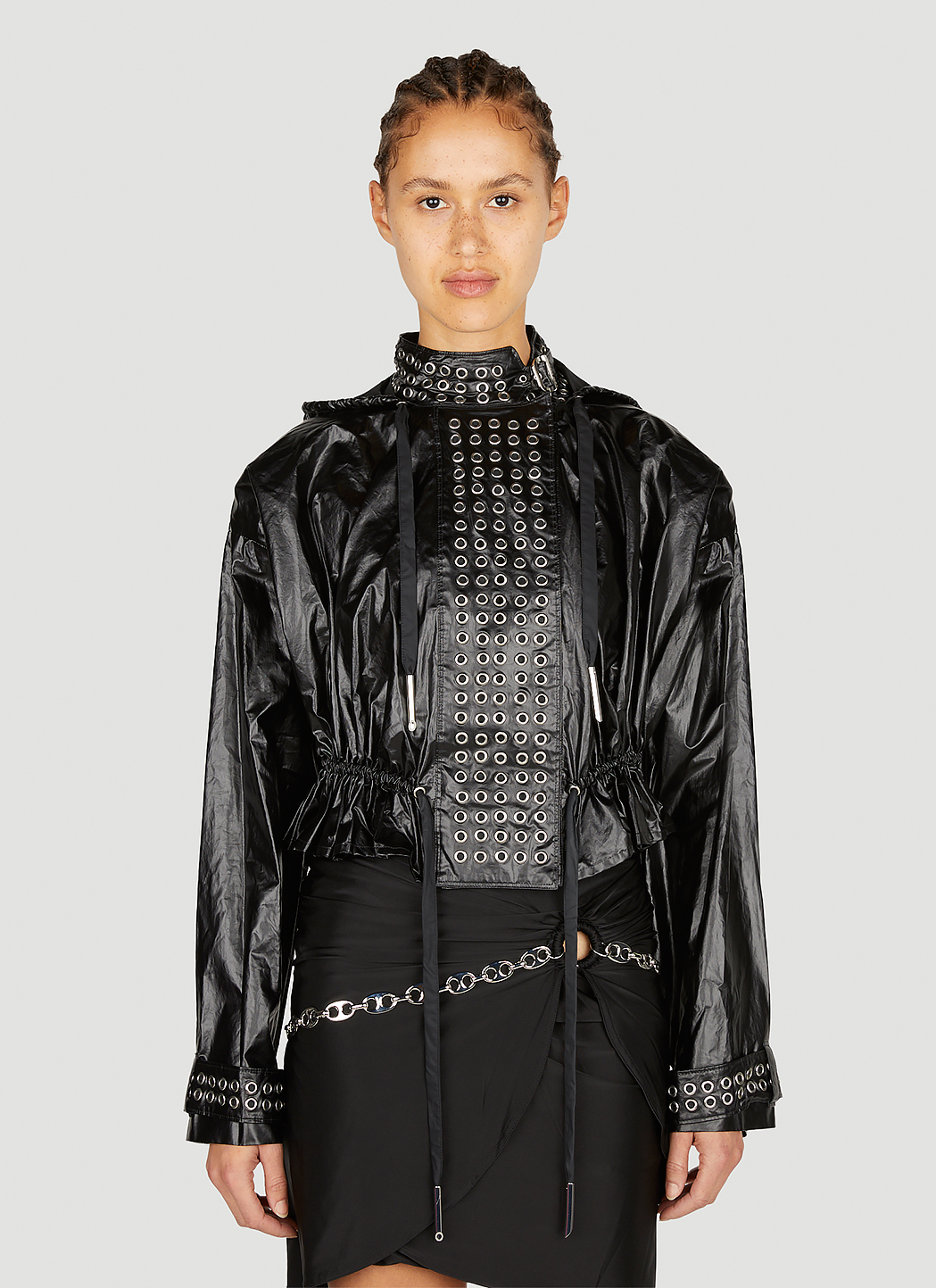 Eyelet Biker Jacket