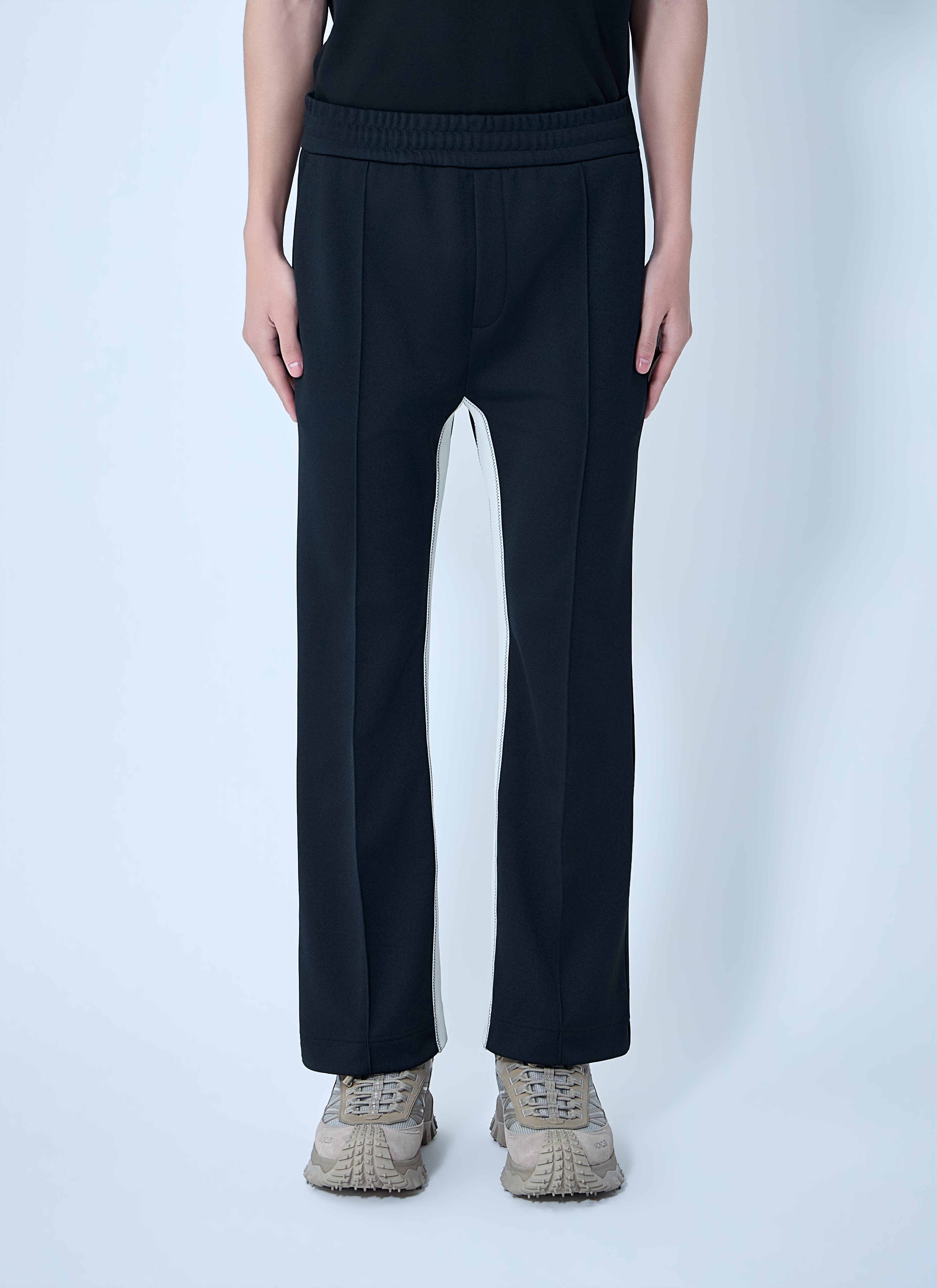 Moncler Elasticated Waist Straight Trousers - Man Track Pants Black L