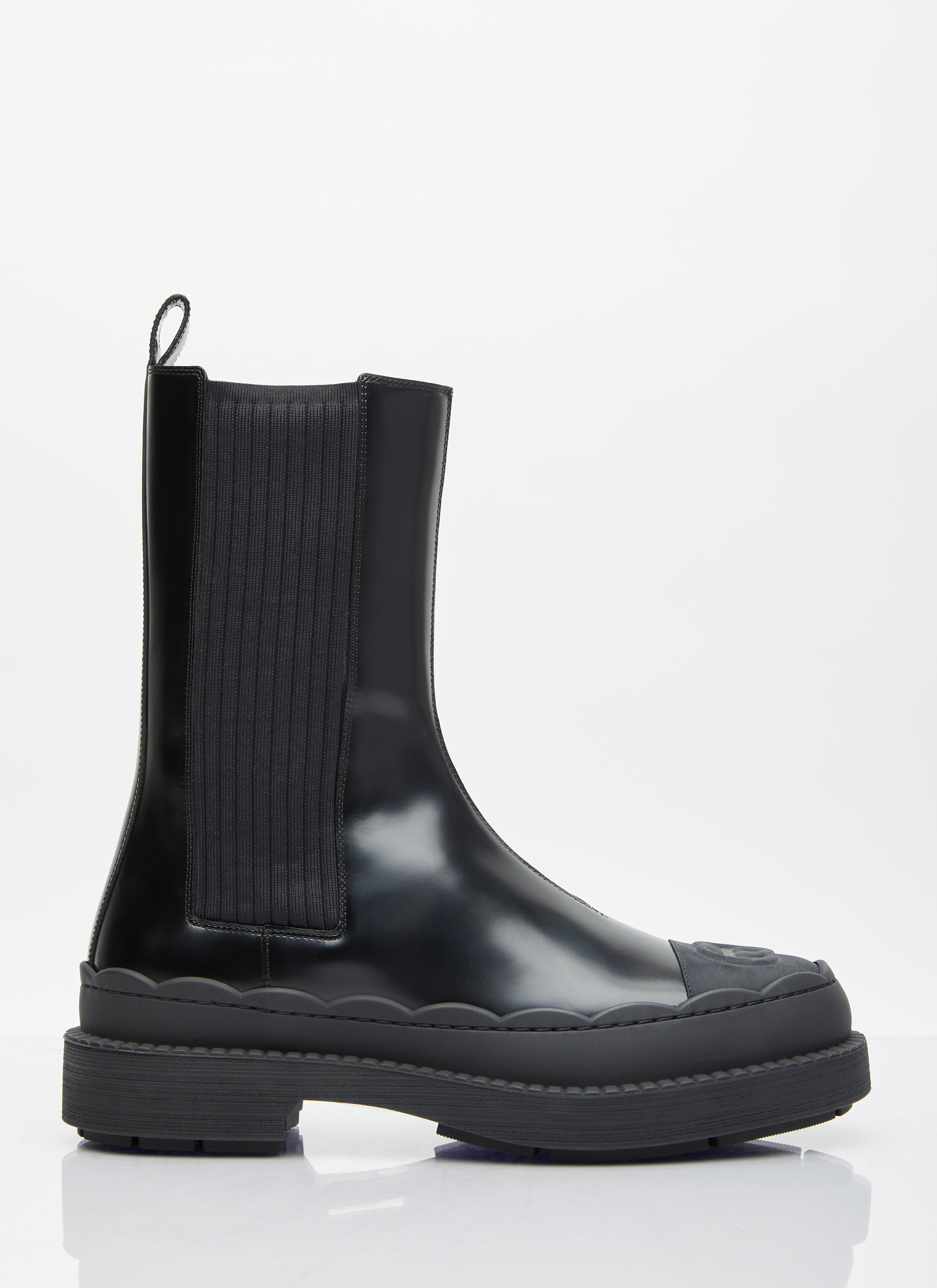 シューズ・サンダルその他 GUCCI Signorina black leather boot guc0254025_blk_00.jpg