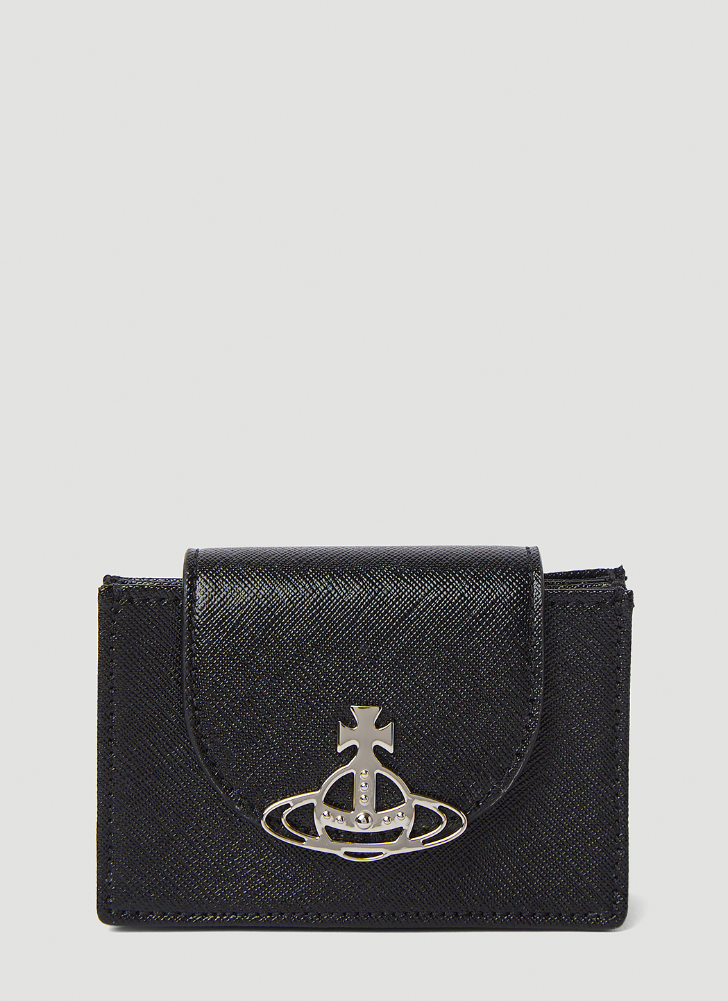 【VIVIENNE WESTWOOD】Women's Saffiano Flap Card Holder Vivienne Westwood Saffiano Flap Card Holder | italist