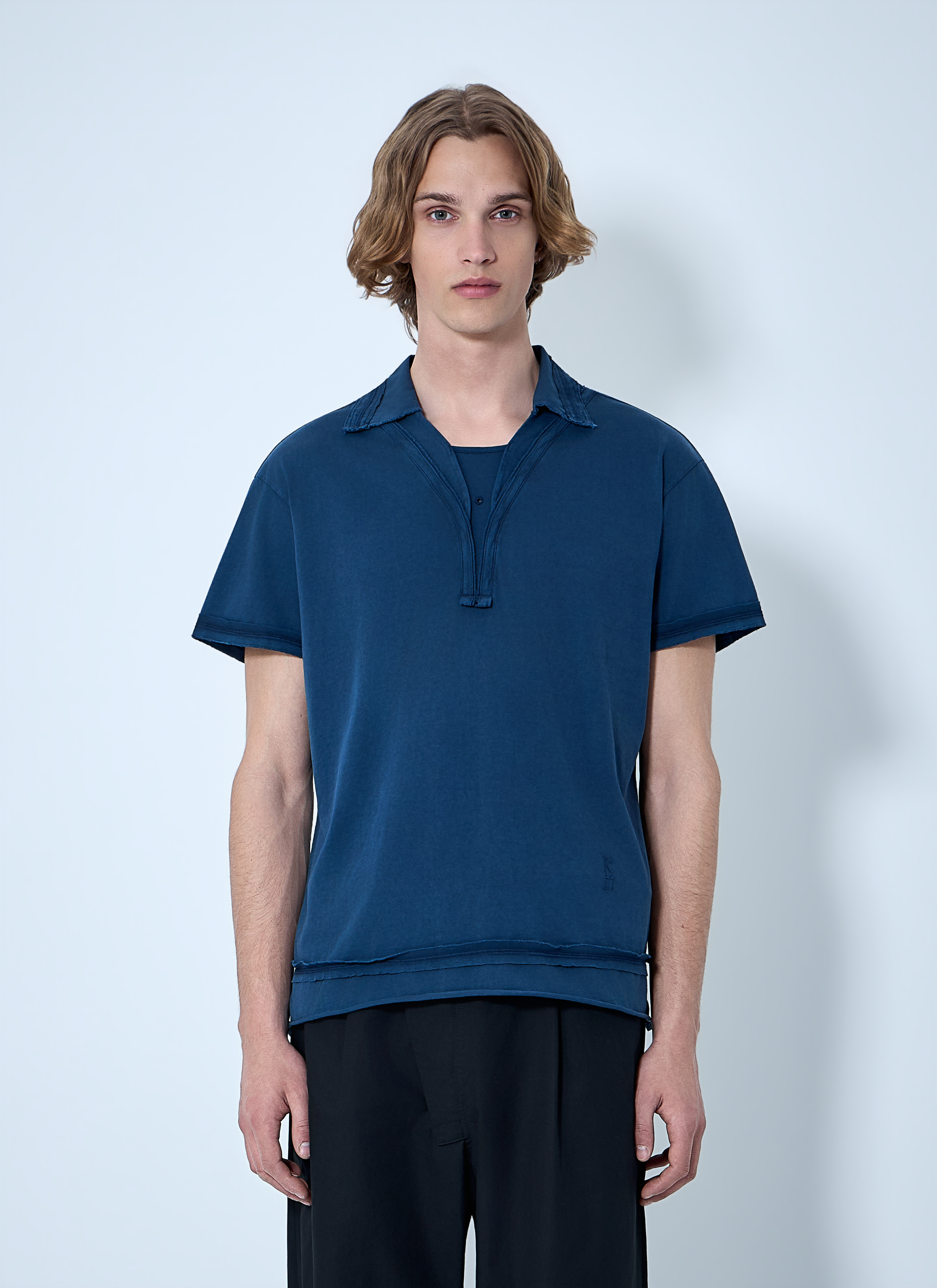Kiko Kostadinov Men's' Otak Polo Shirt in Blue | LN-CC®