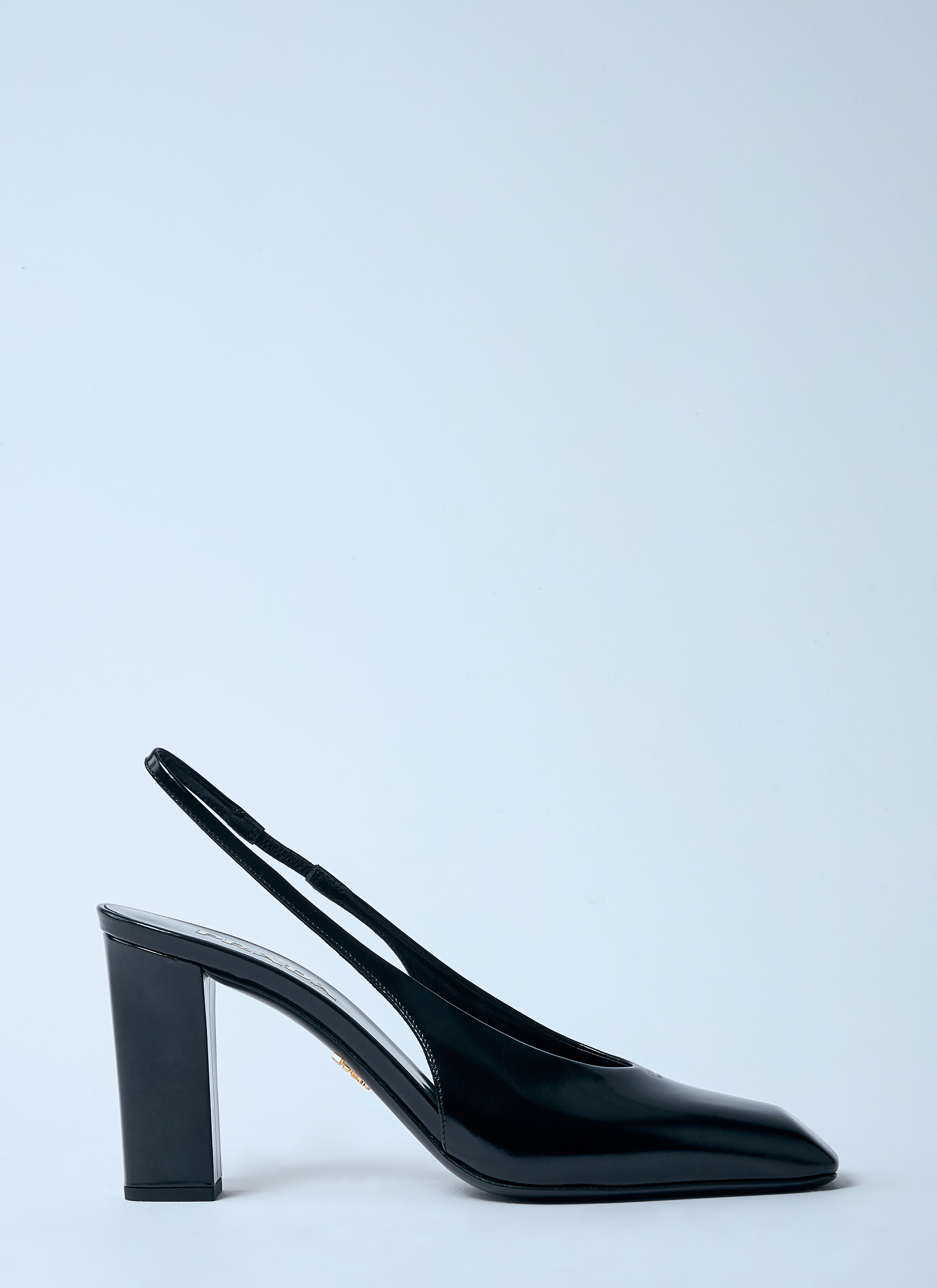 Prada Women's' Decolette Leather Heels in Black | LN-CC®