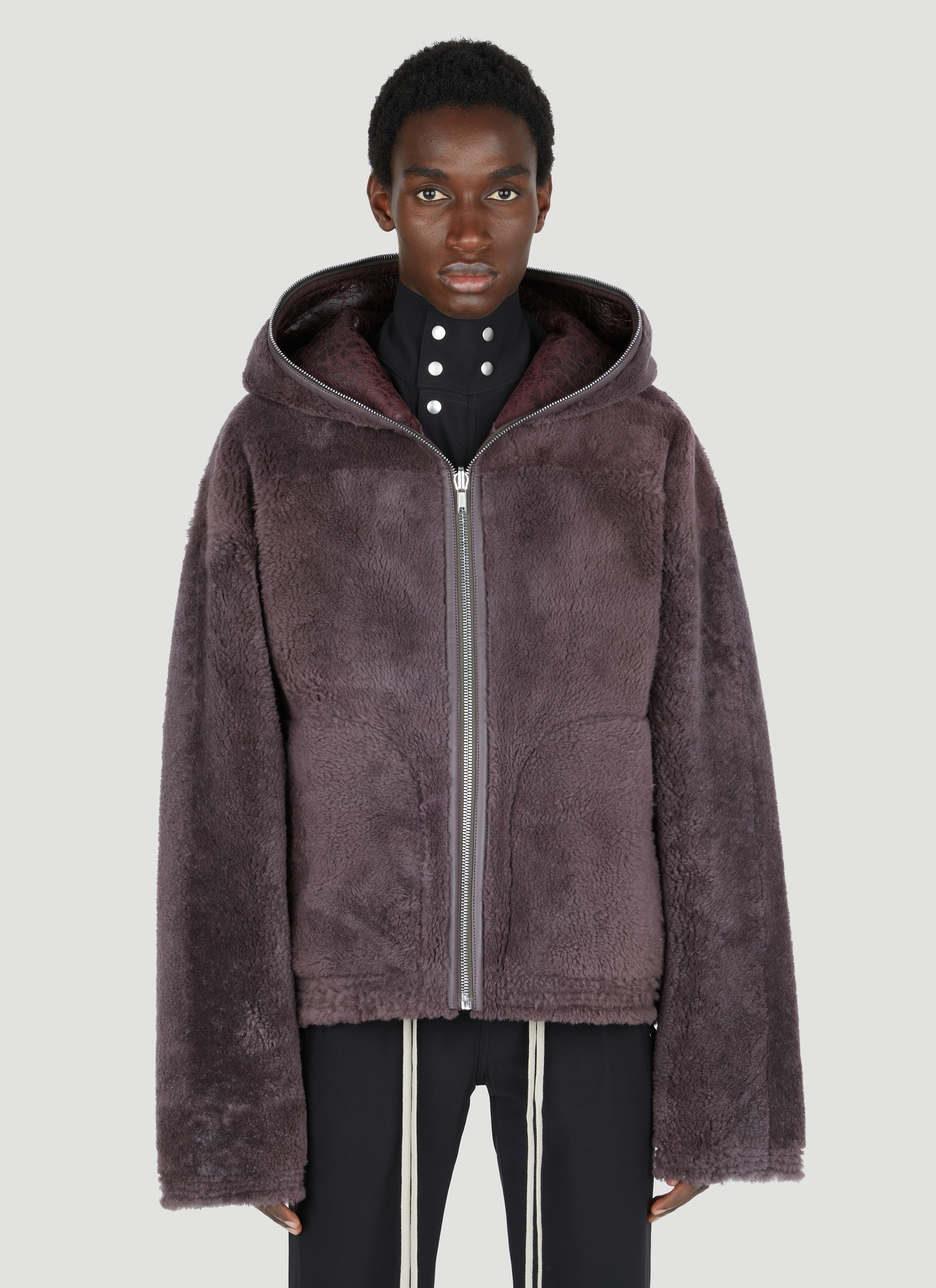 RickOwens☆アウター Rick Owens Men's' Shearling Windbreaker Jacket in Brown | LN-CC®