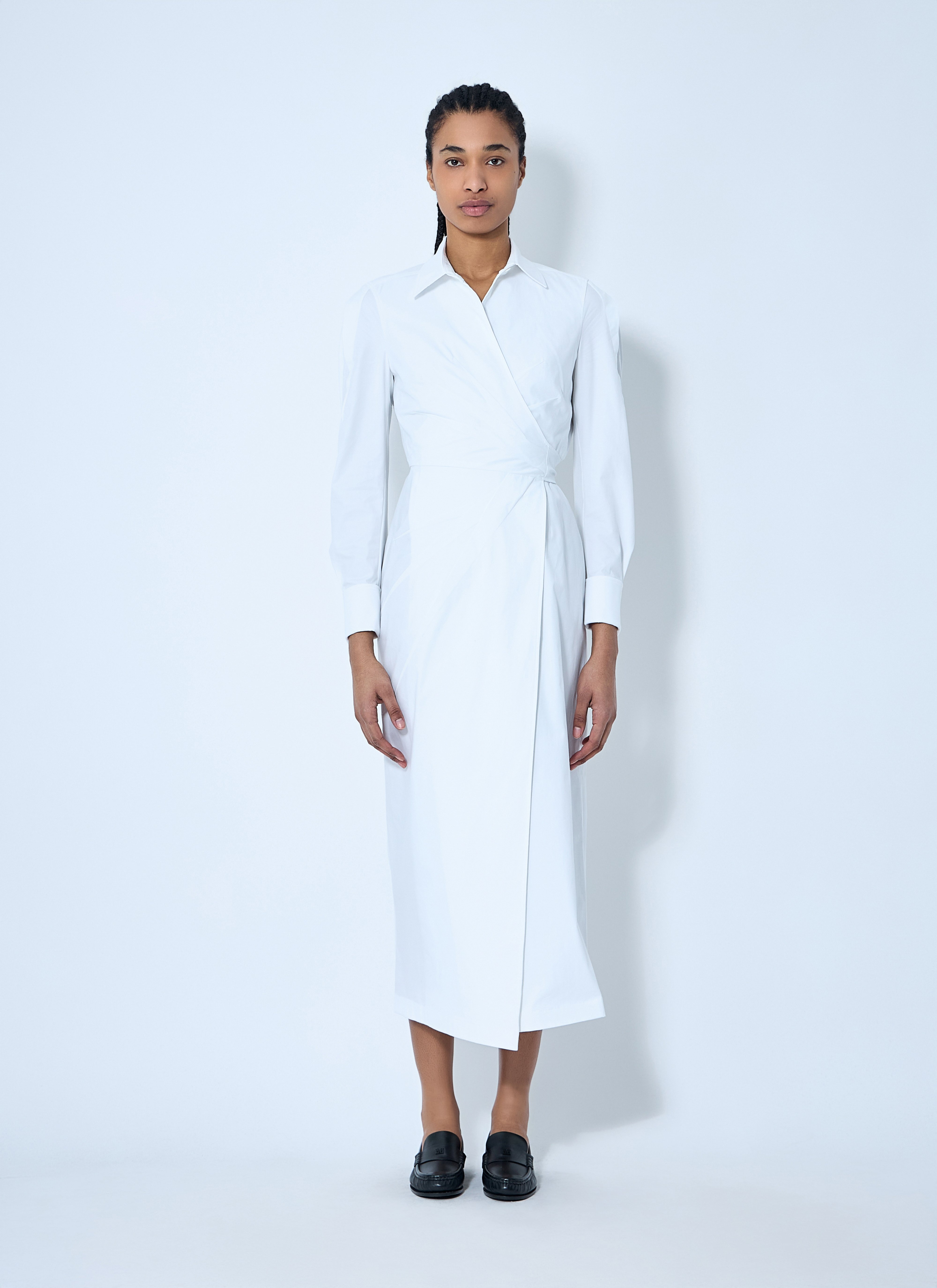 Max Mara レディース ポプリンシャツワンピース の ホワイト