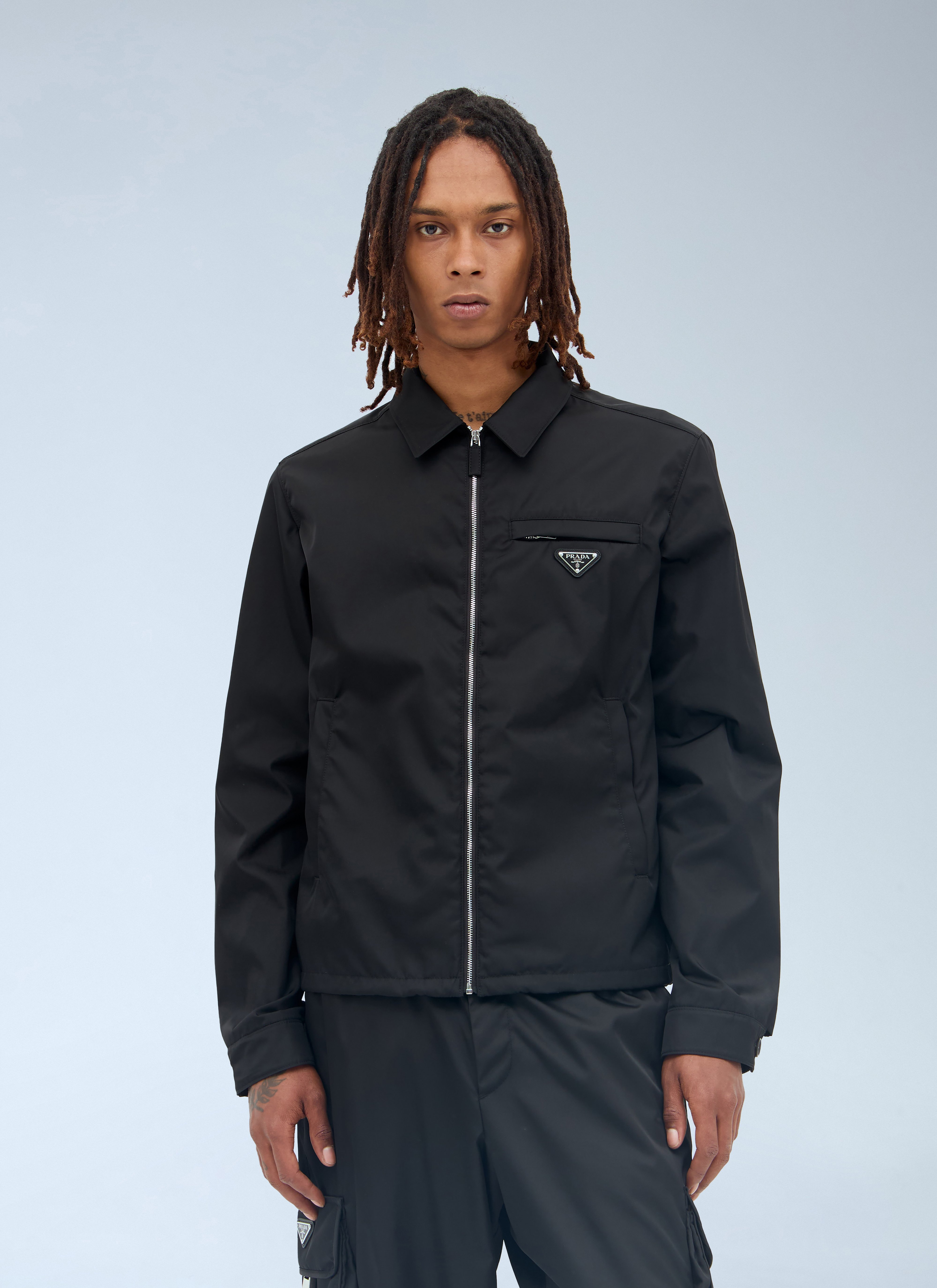 Prada Men's' Re-Nylon Blouson Jacket in Black | LN-CC®