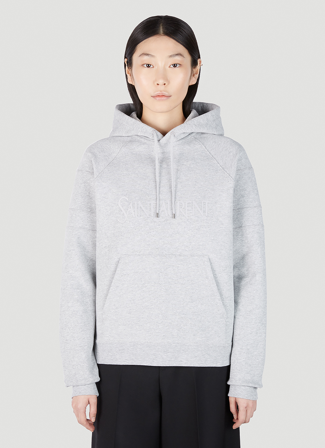 Logo Embroidery Hooded Sweatshirt