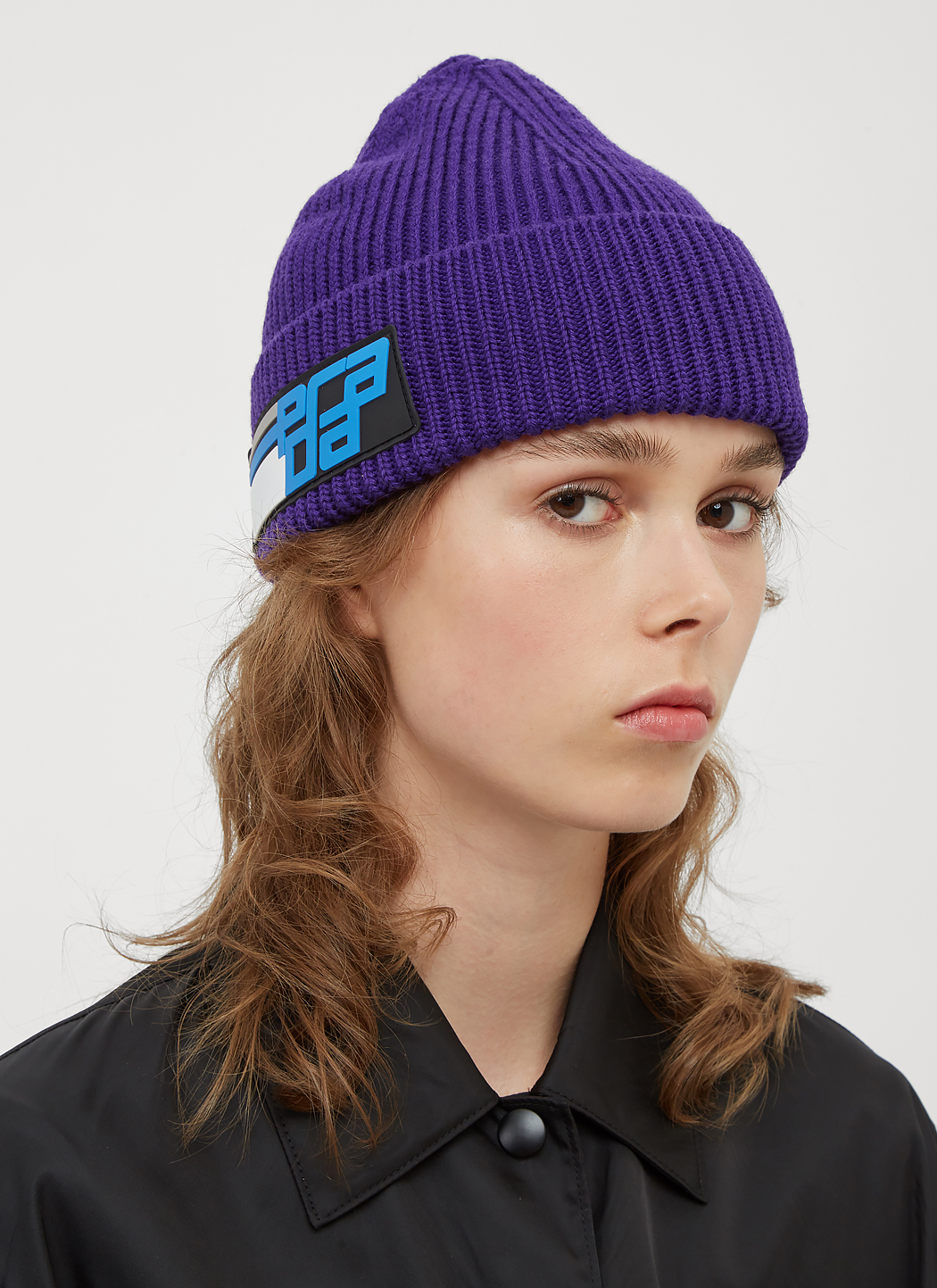 prada beanie cream