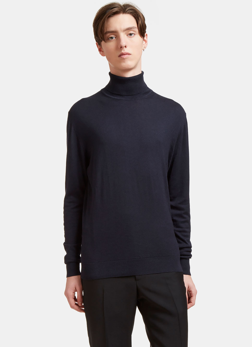 Ribbed Roll Neck Sweater