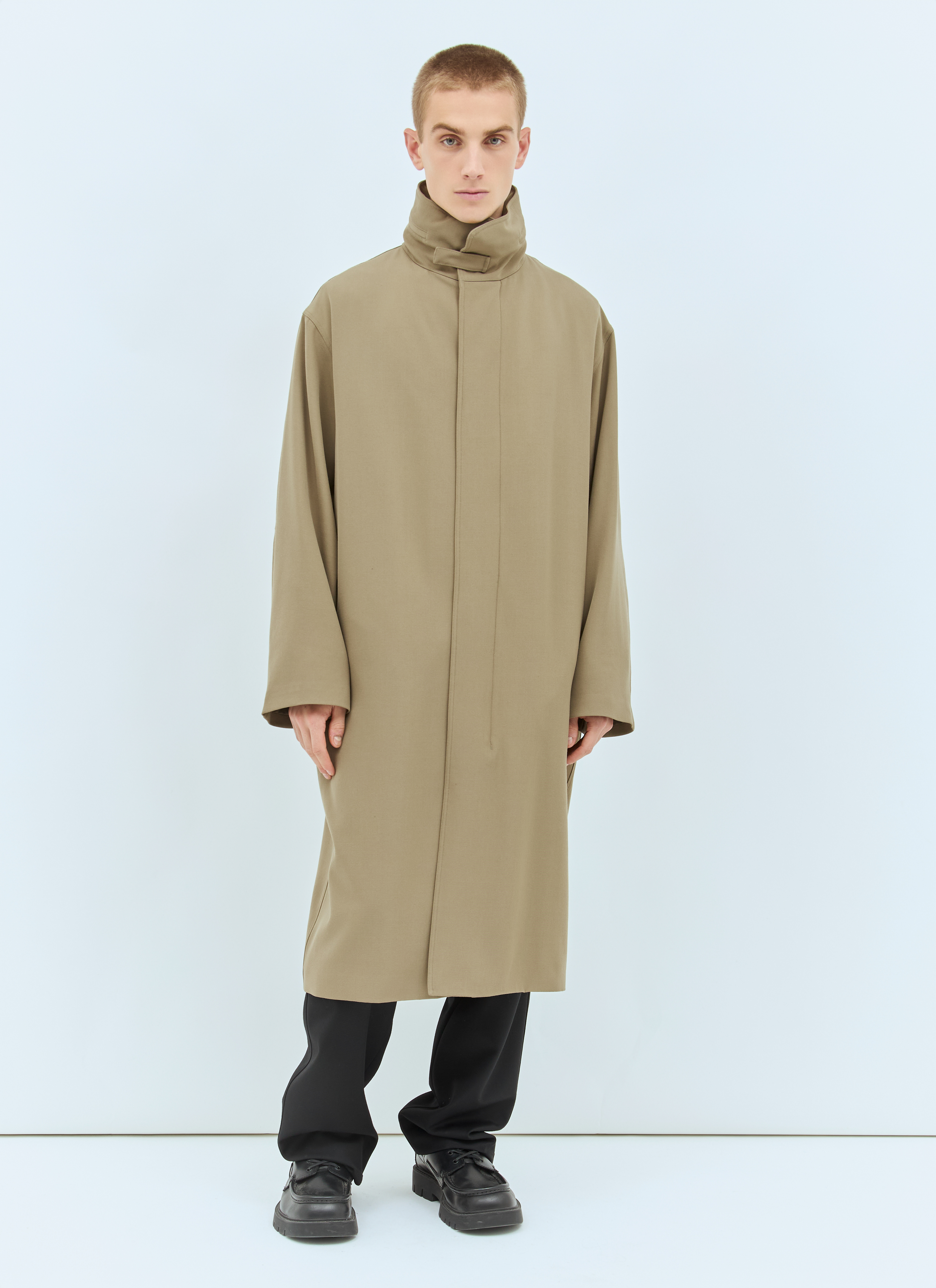 ☆韓国の人気☆【THE ROW】☆THE ROW WOOL BELTED MAIA COAT☆ THE ROW Maia Oversized Belted Coat in Cream | endource