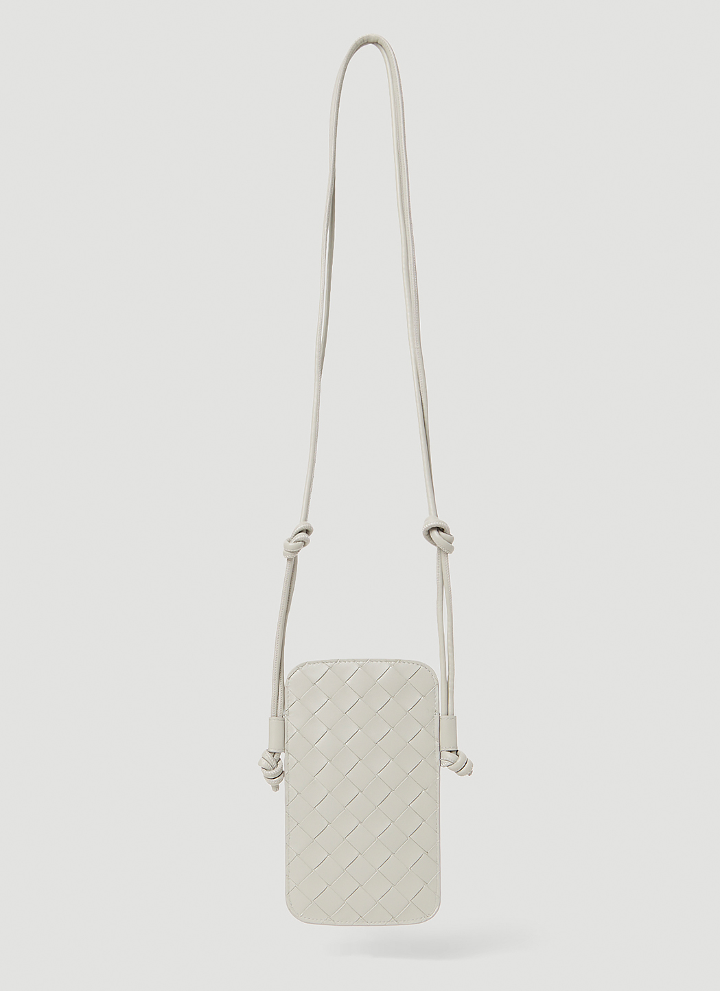 Bottega Veneta Women's' Intrecciato Phone Pouch in Grey | LN-CC®