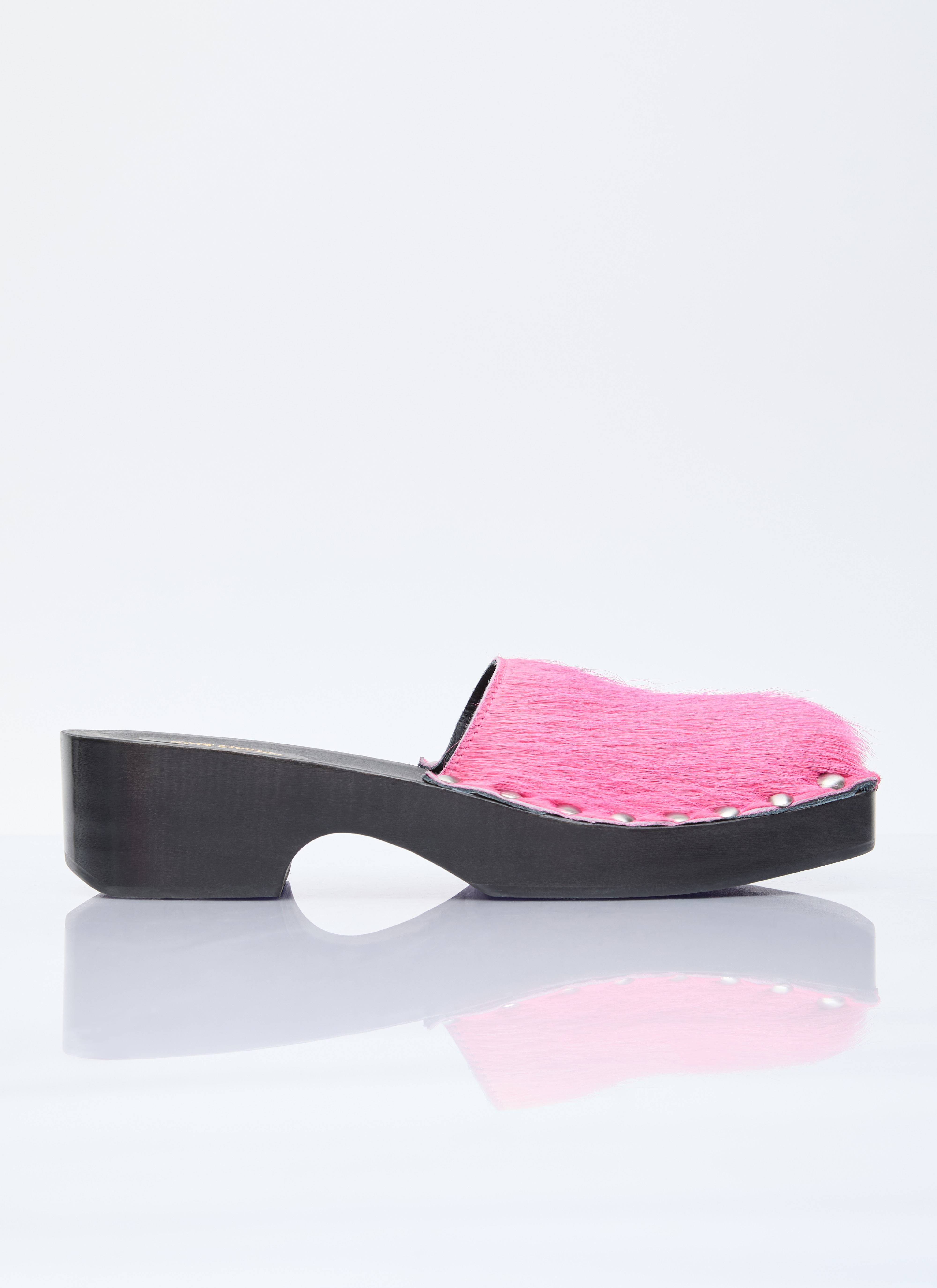 Acne Studios Acne Studios Hairy Wood Clogs