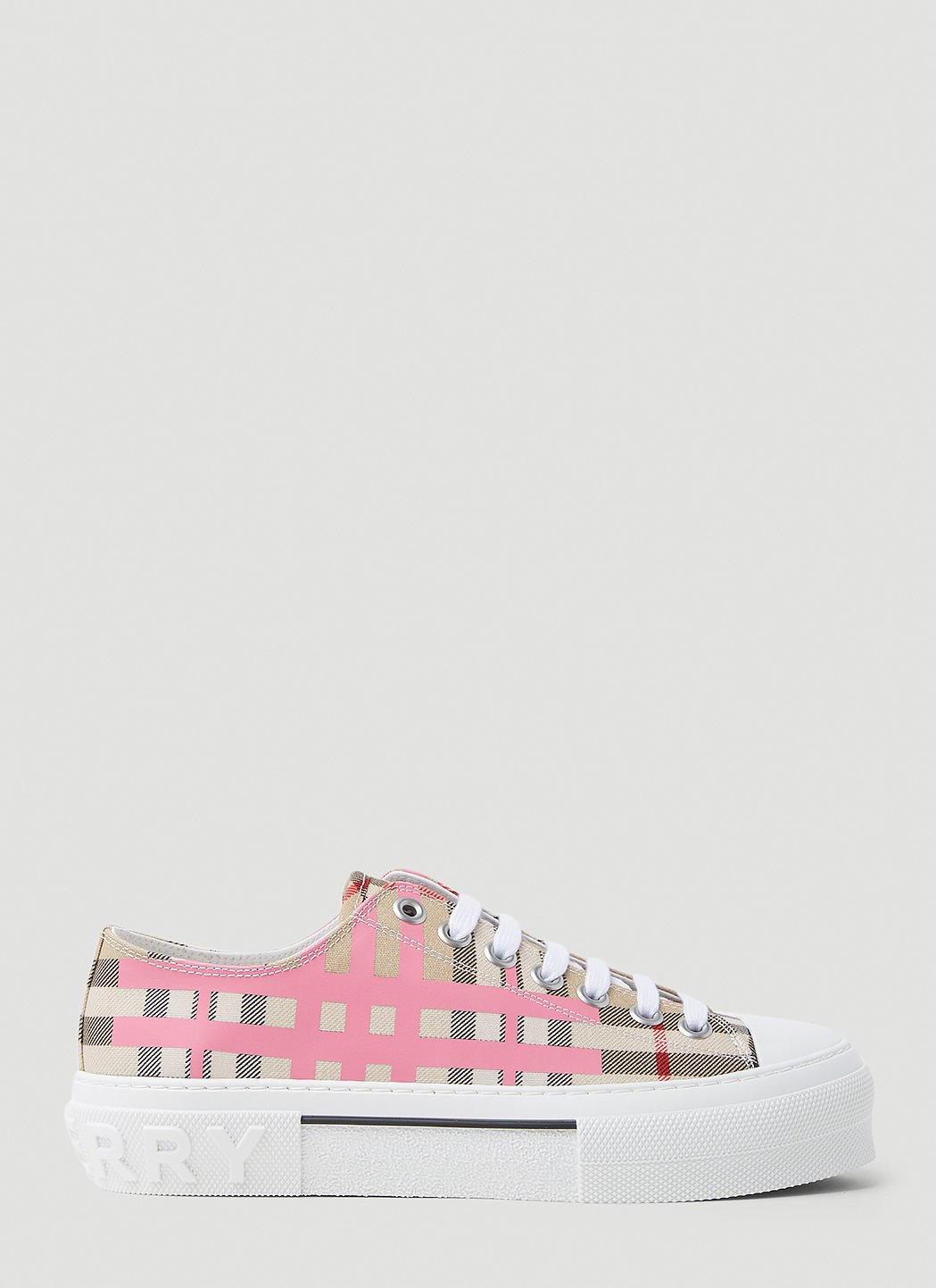 スニーカー BURBERRY Women Sneakers 8081730 pink Burberry Box Checked Sneakers Pink (Women's) - 8081730 - US