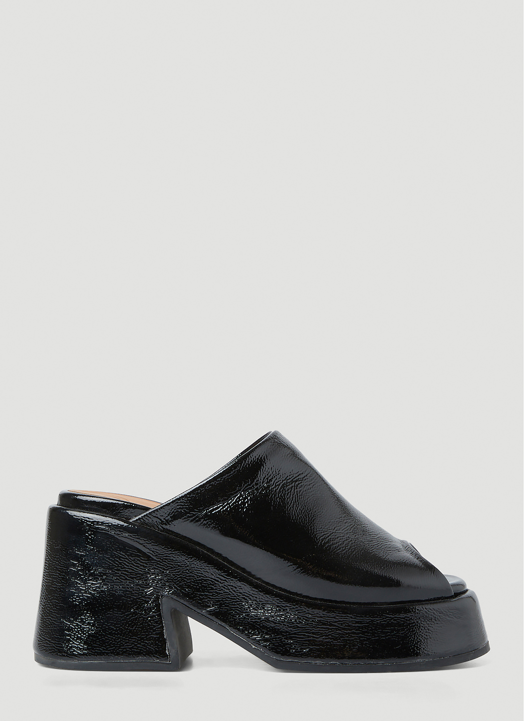 Retro Platform Wedge Mules