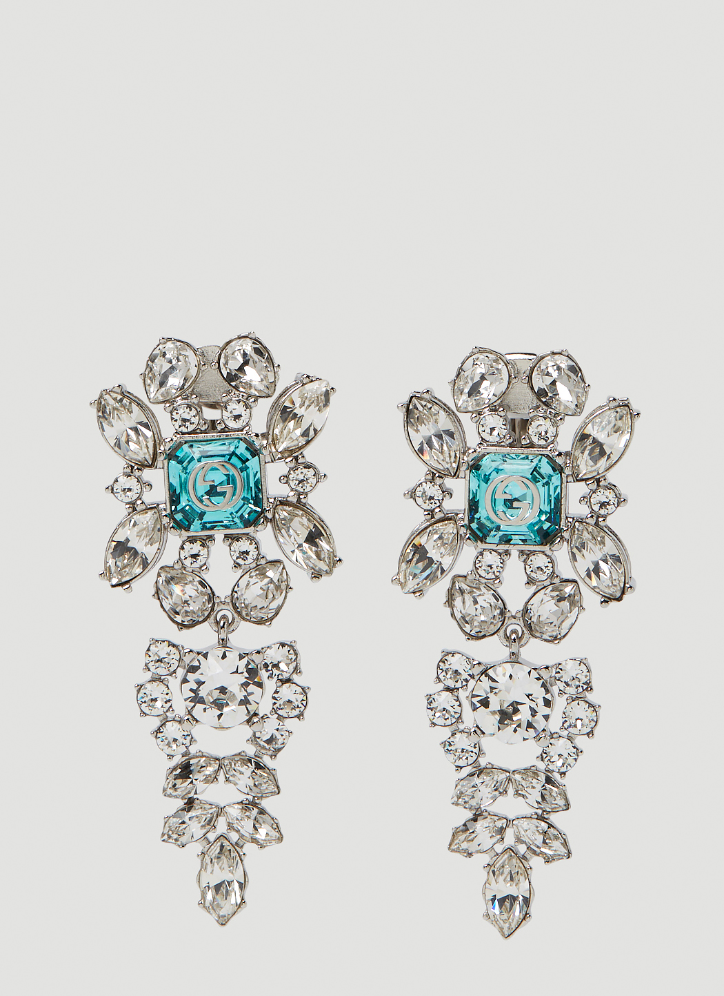 Interlocking G Crystal Earrings