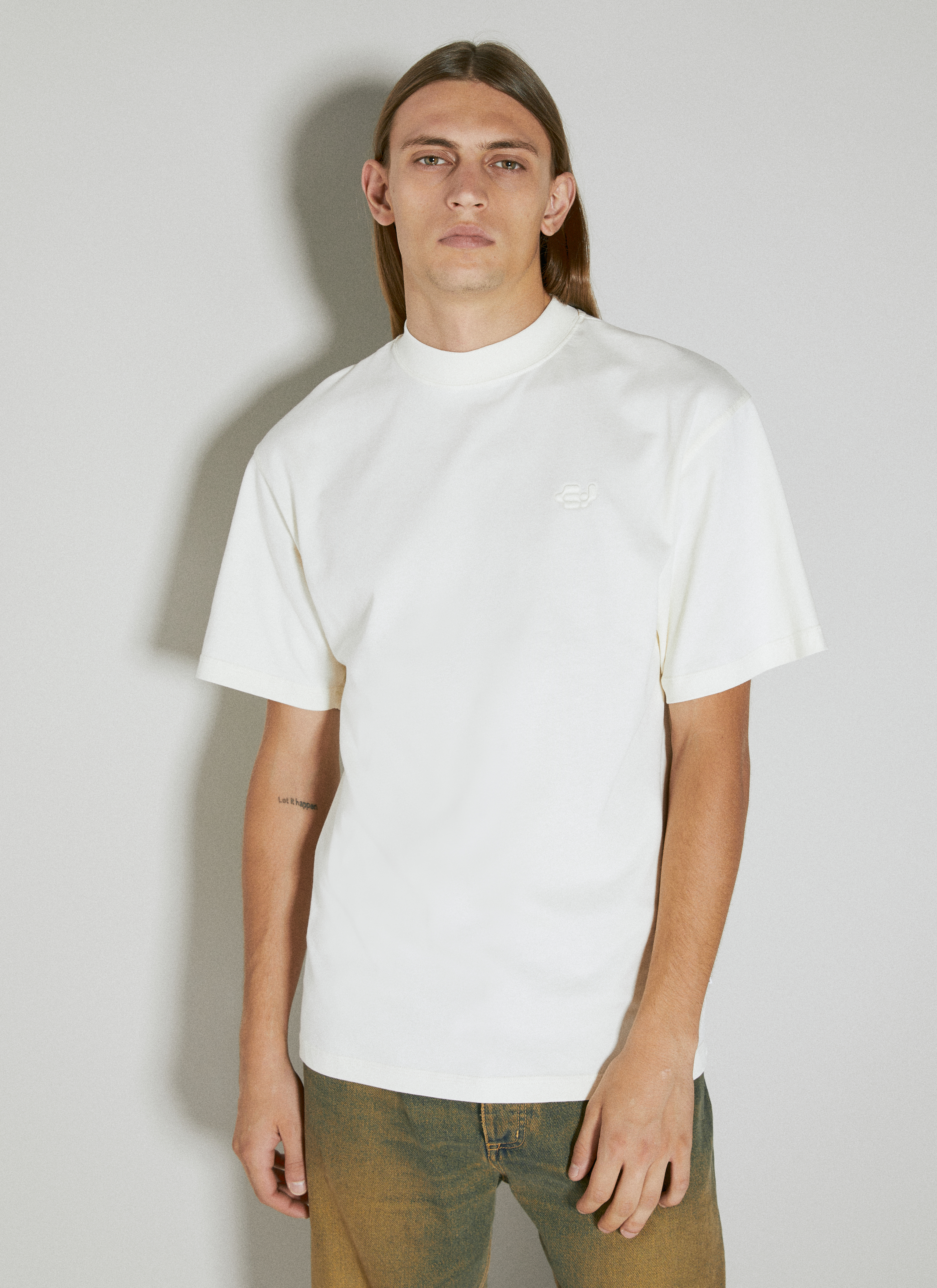 【Eytys】 フェリスTシャツ ブラック オーガニックコットン Black Ferris T-Shirt by EYTYS on Sale