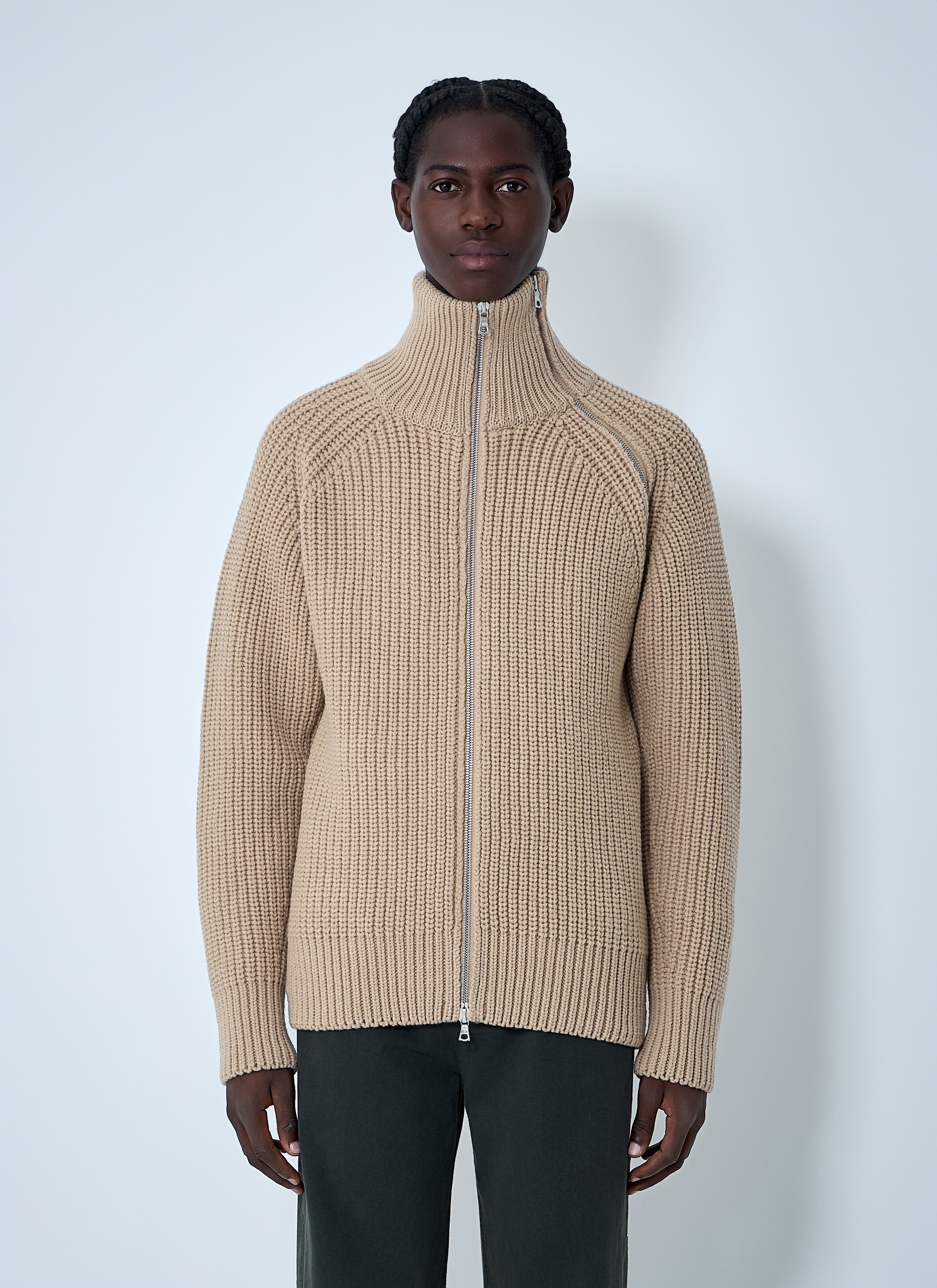 Dries Van Noten Men's' Knit Cardigan in Beige | LN-CC®