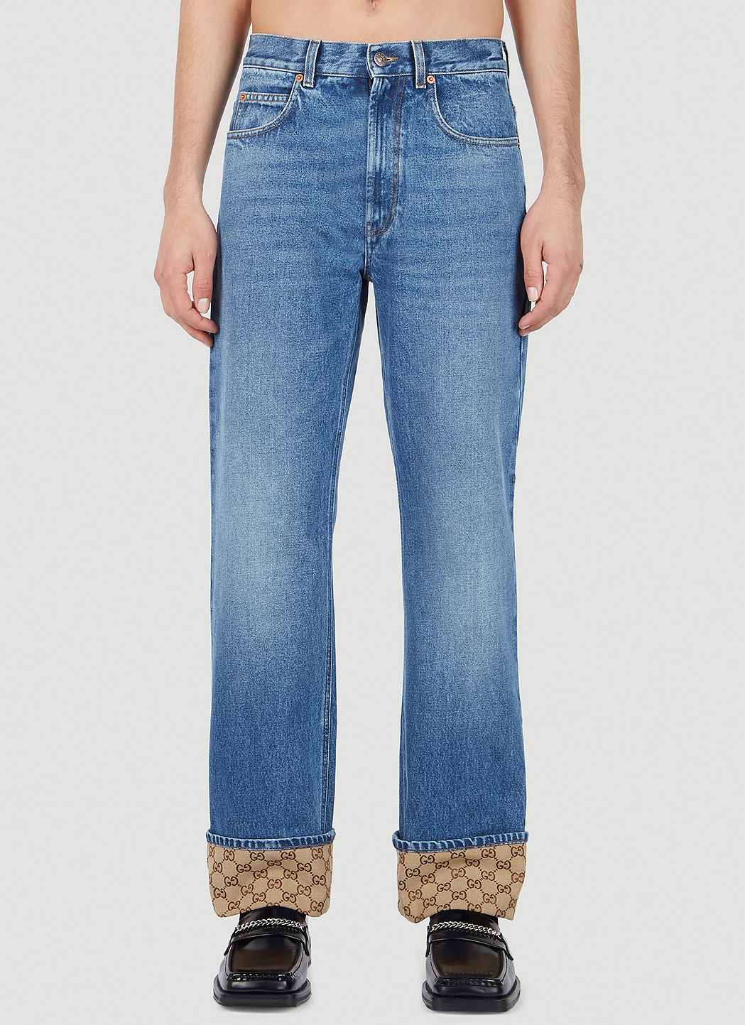 GG Cuff Jeans