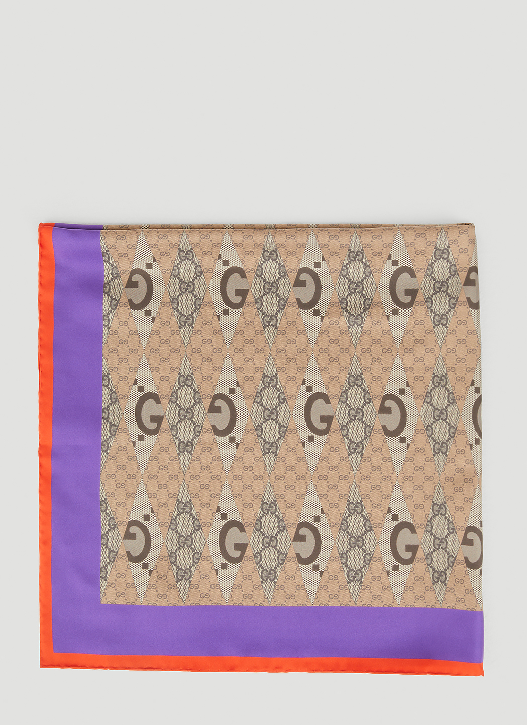 GG Monogram Silk Scarf