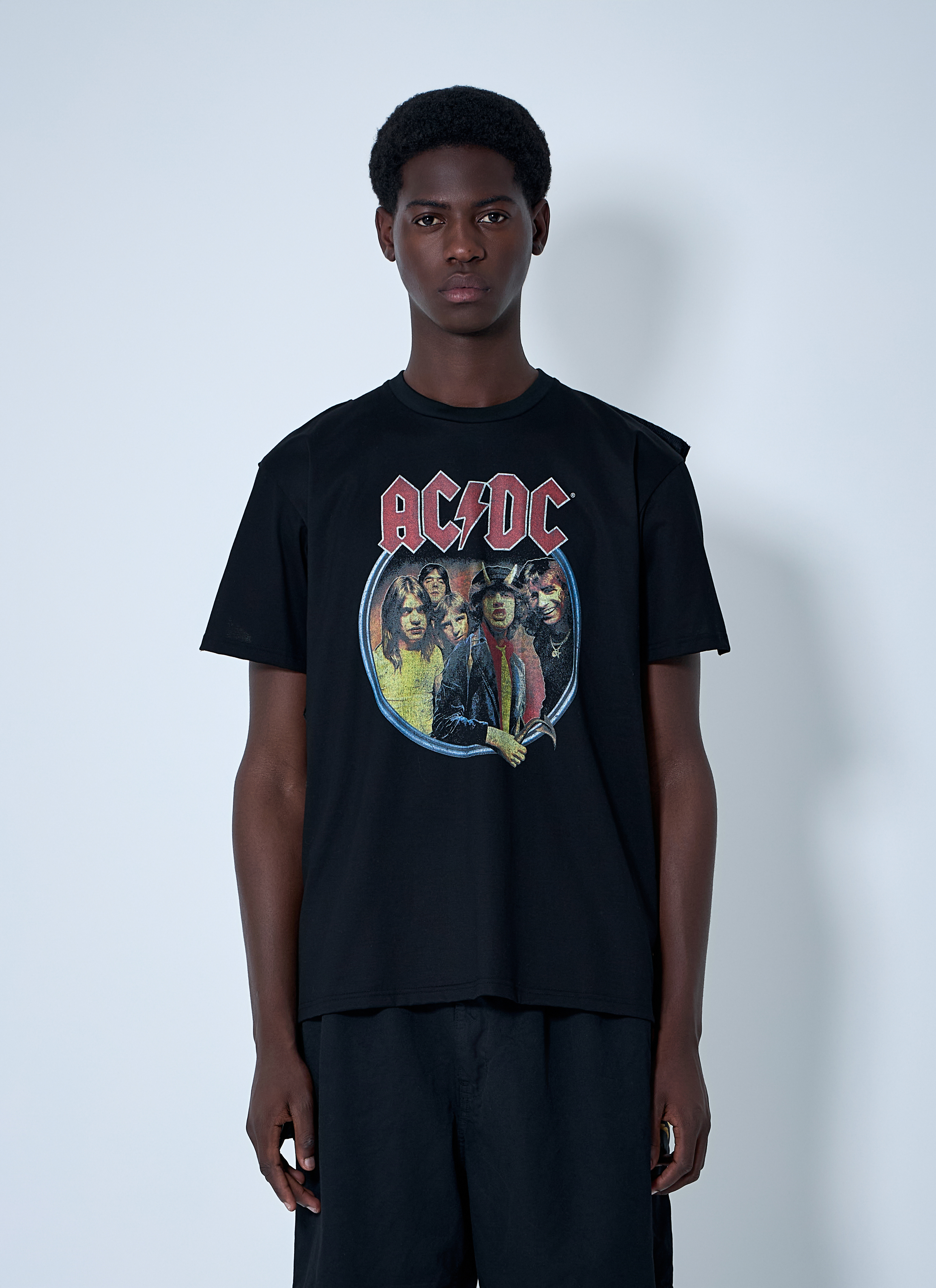Junya Watanabe Men's' AC/DC T-Shirt in Black | LN-CC®