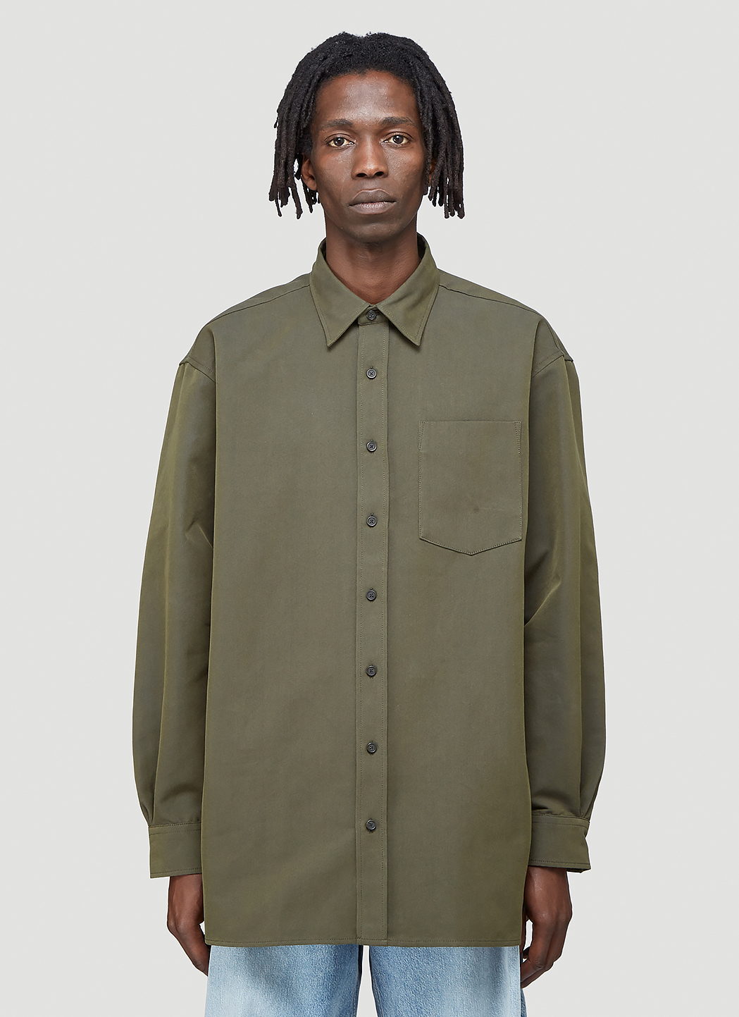 Acne Studios Unisex Oversized Shirt in Green