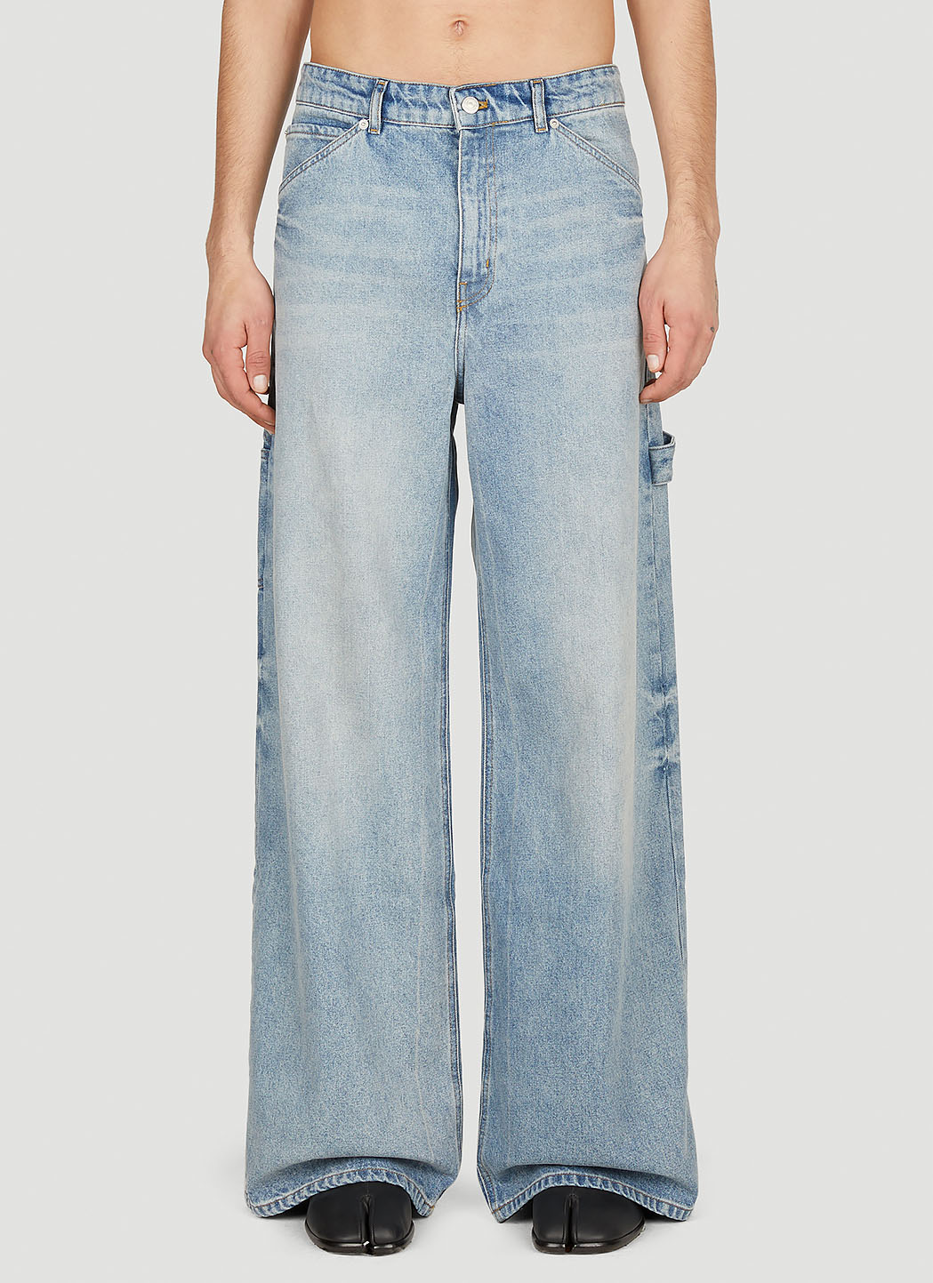 Courrèges Dirty Blue Baggy Jeans