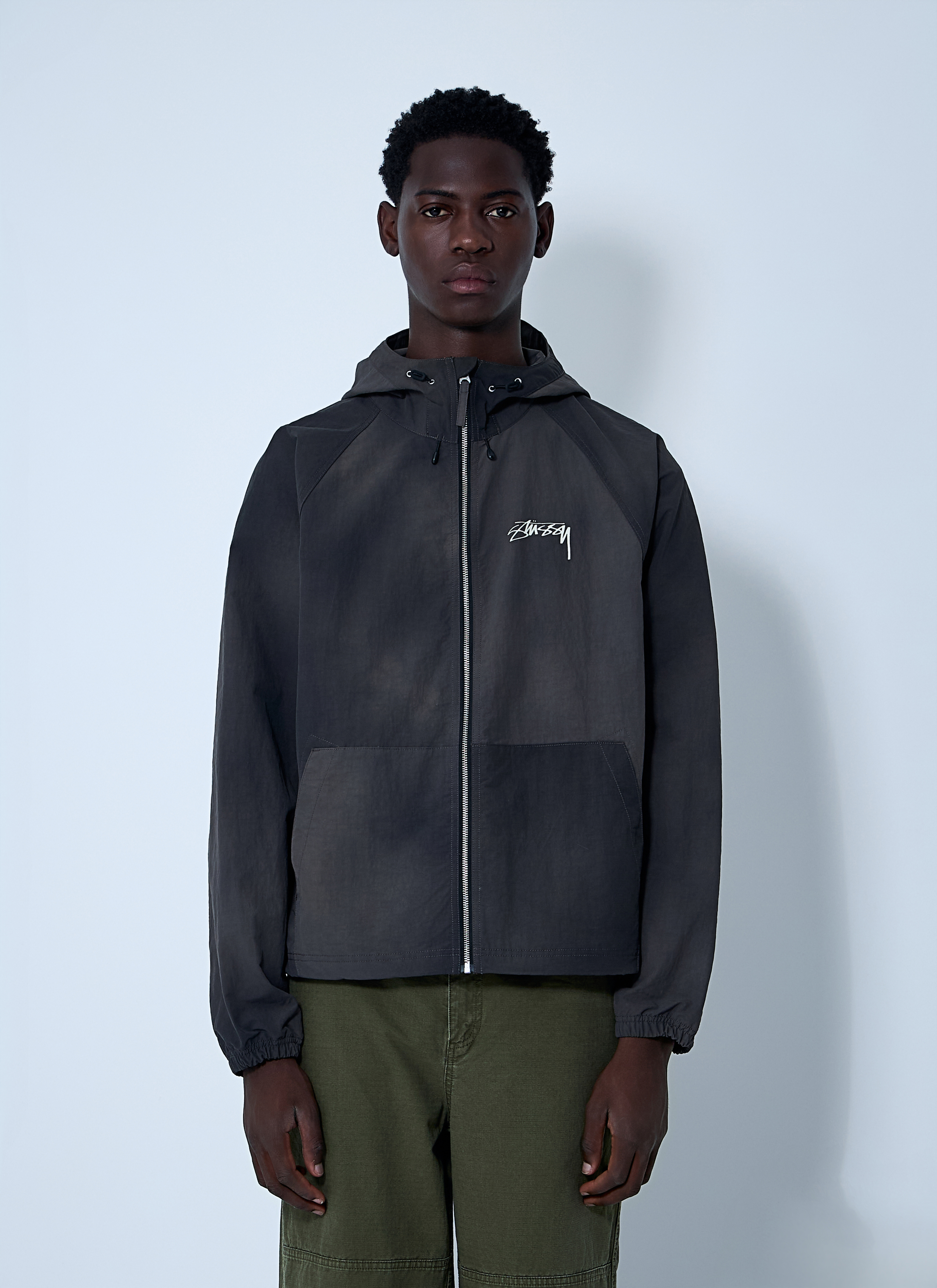 Stüssy Men's' Beach Shell Wave Dye Jacket in Black | LN-CC®