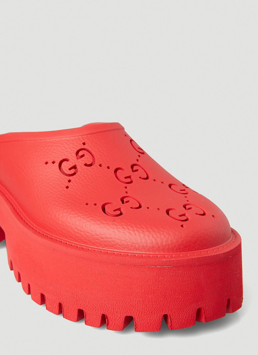 gucci perforated platform