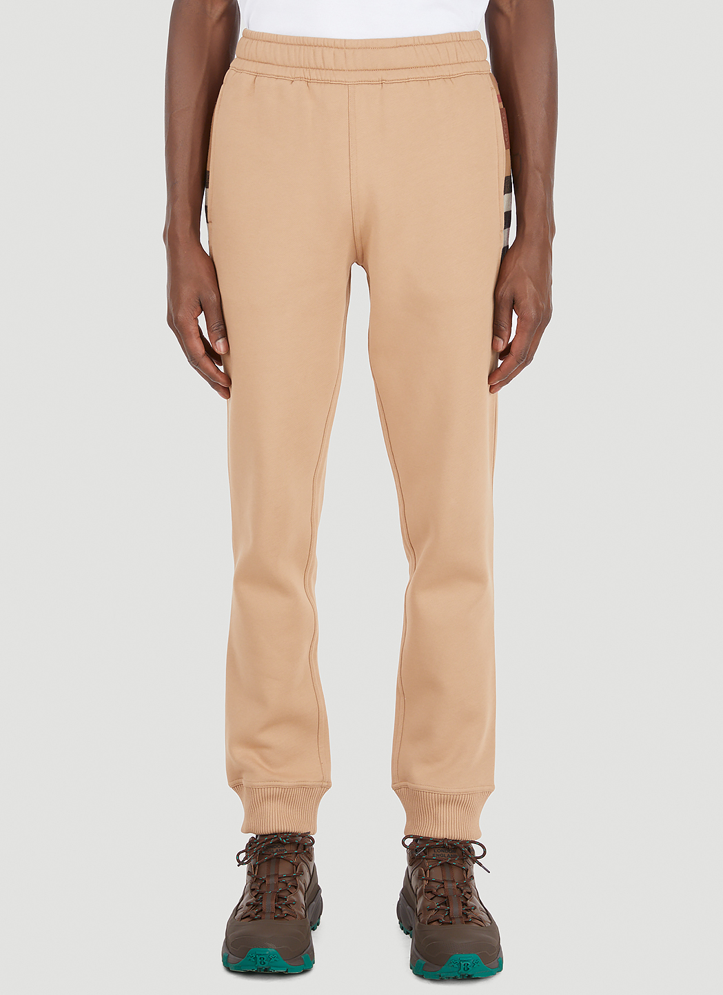 Stephan Check Panel Track Pants