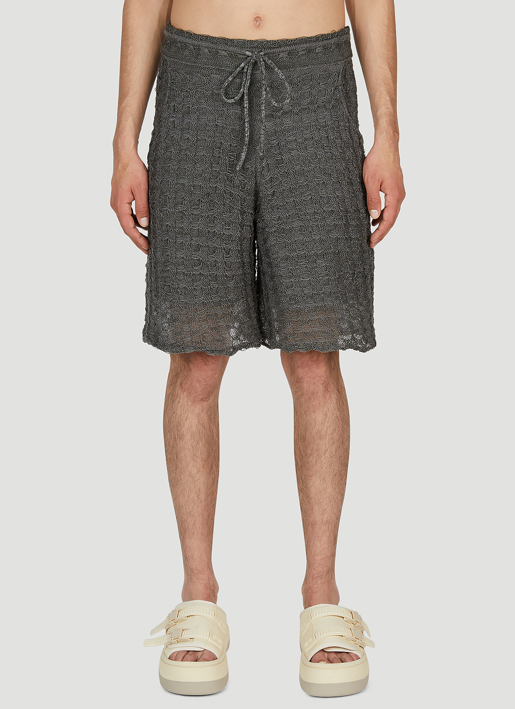 Popcorn Open Stitch Shorts