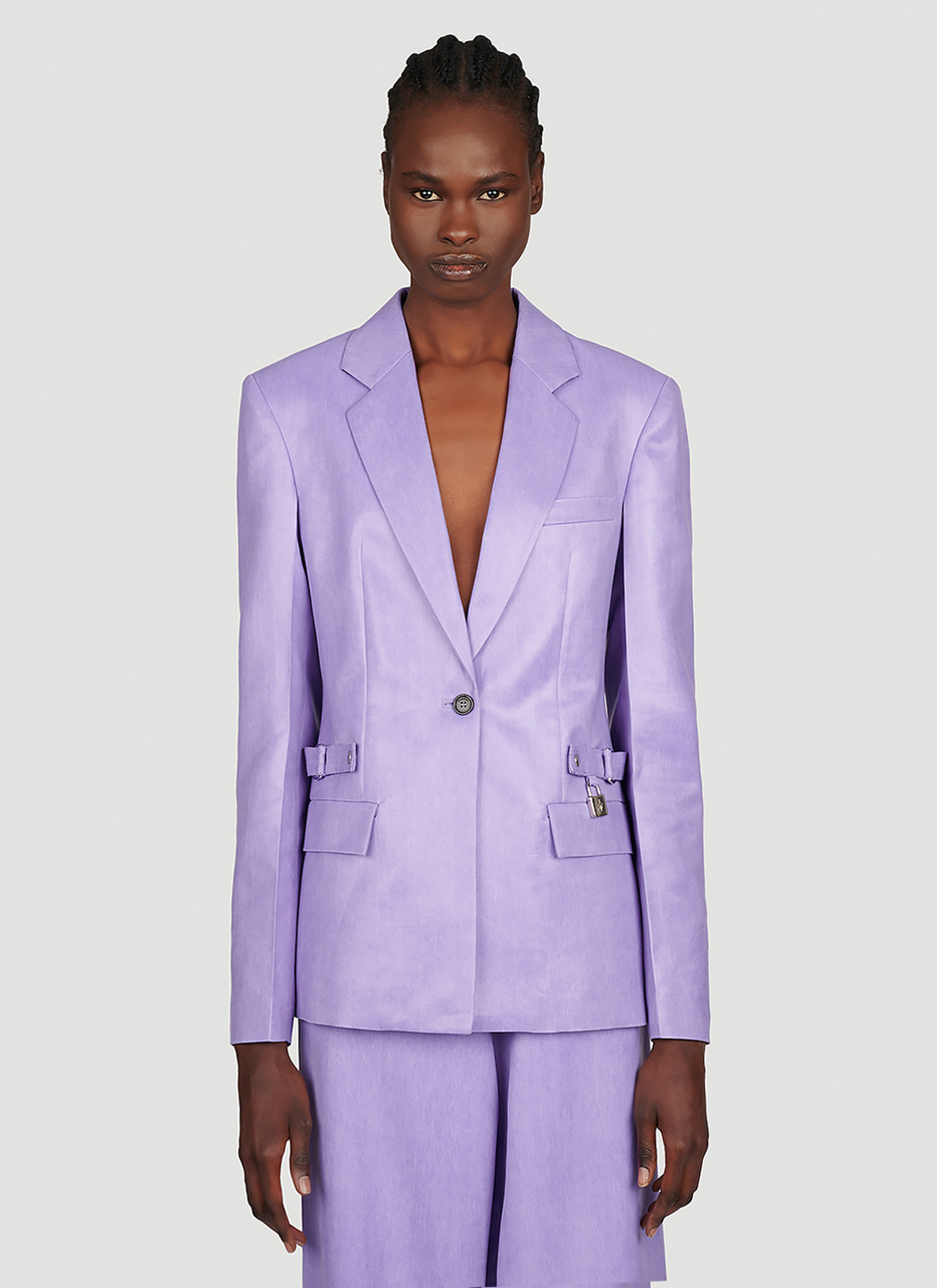 JW Anderson Women's' Padlock Strap Suit Single Breasted