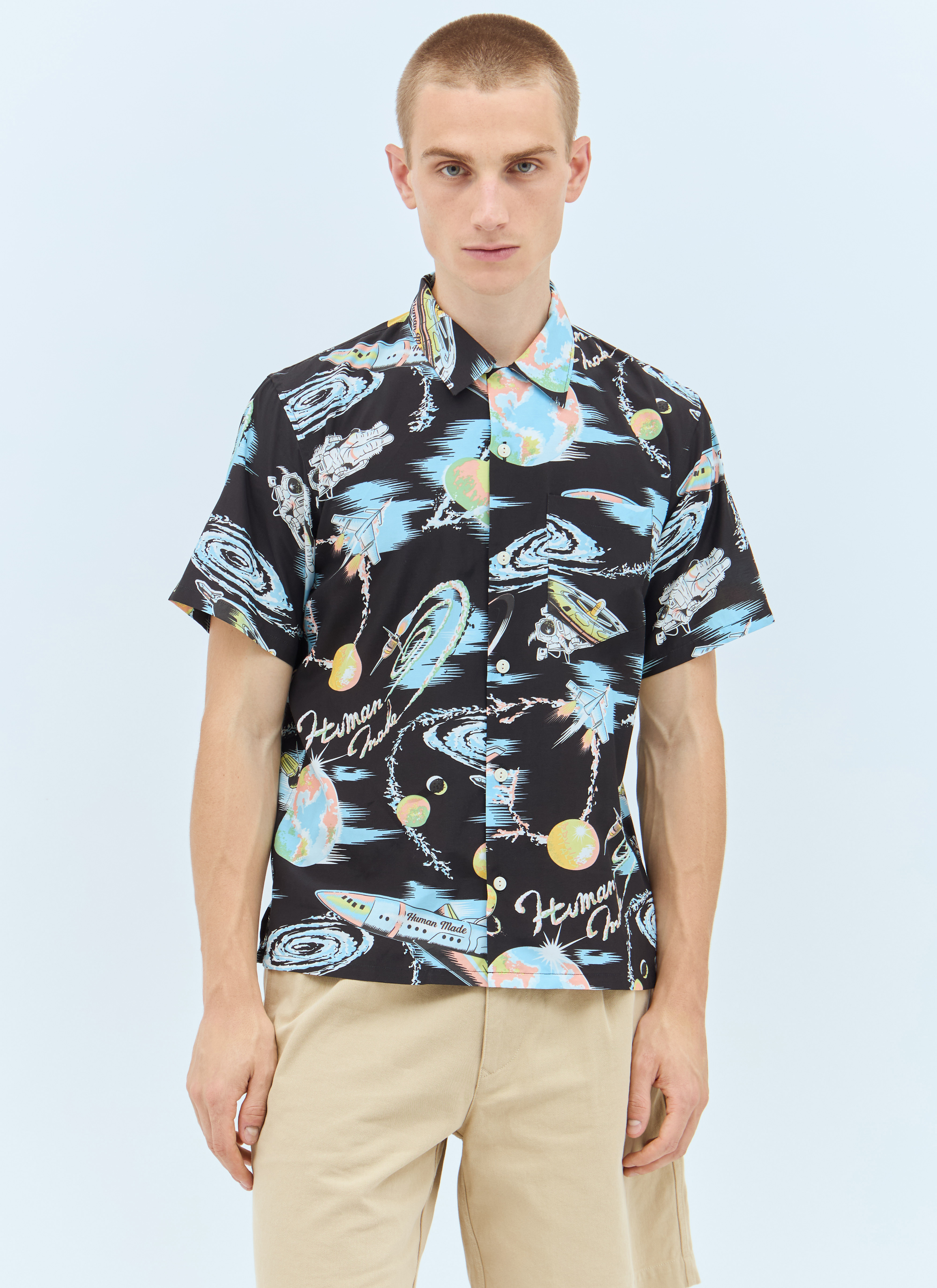 Human Made Men's' Graphic Aloha Shirt in Black | LN-CC®