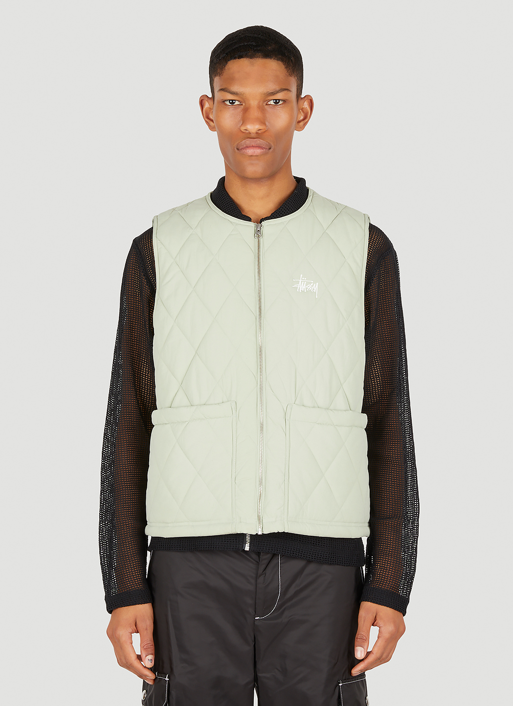 Stüssy DIAMOND QUILTED VEST in White | LN-CC®