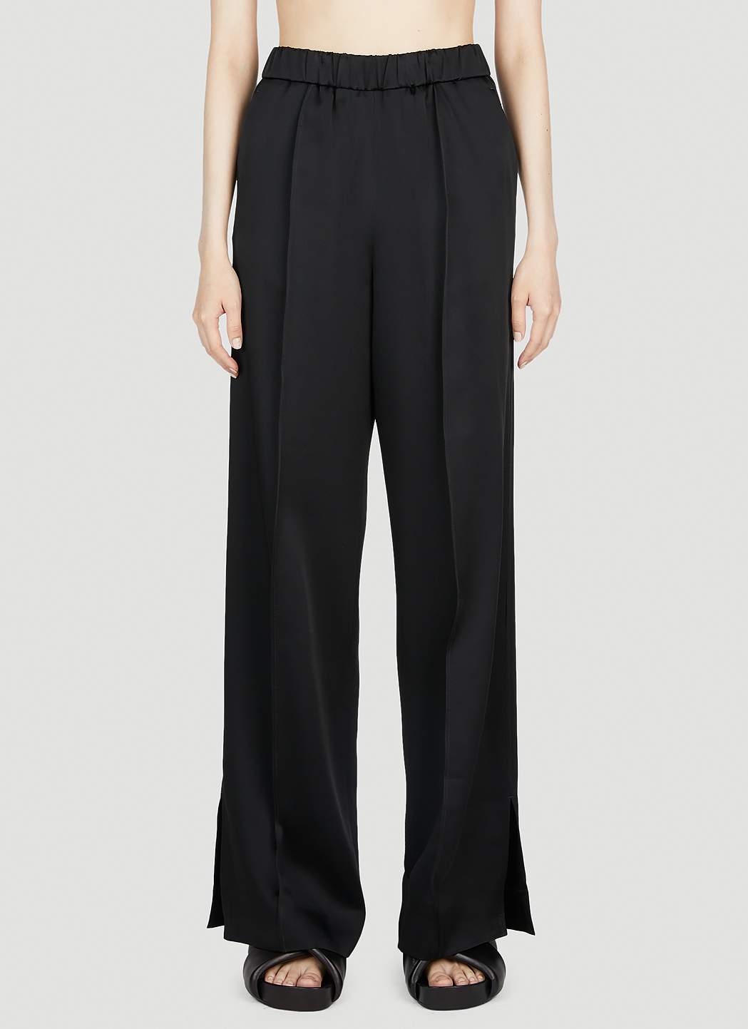 Jil Sander Split Cuff Pants - Woman Pants Black Fr - 36