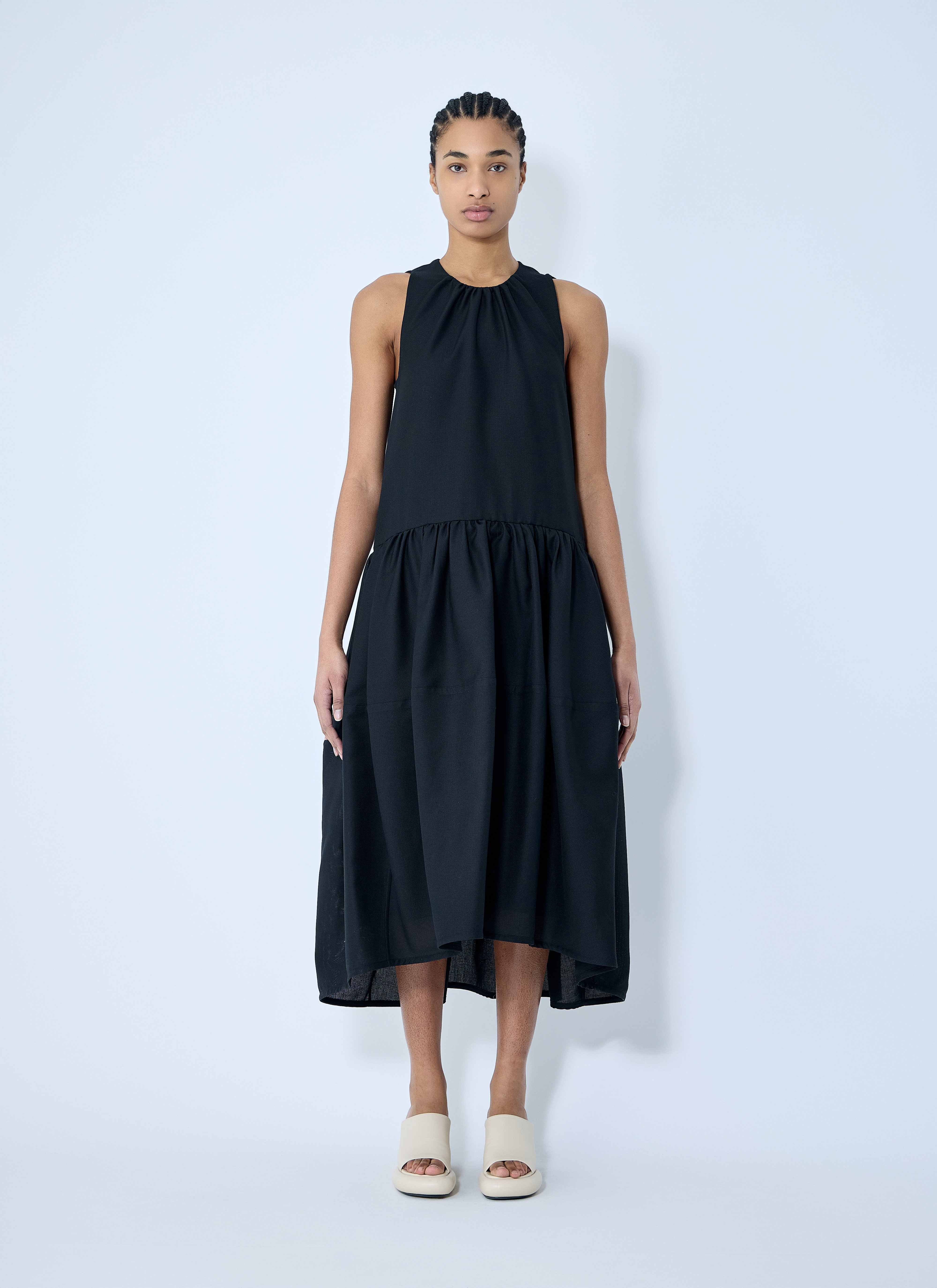 JIL SANDER / ジルサンダー | コットン Vネック ロング