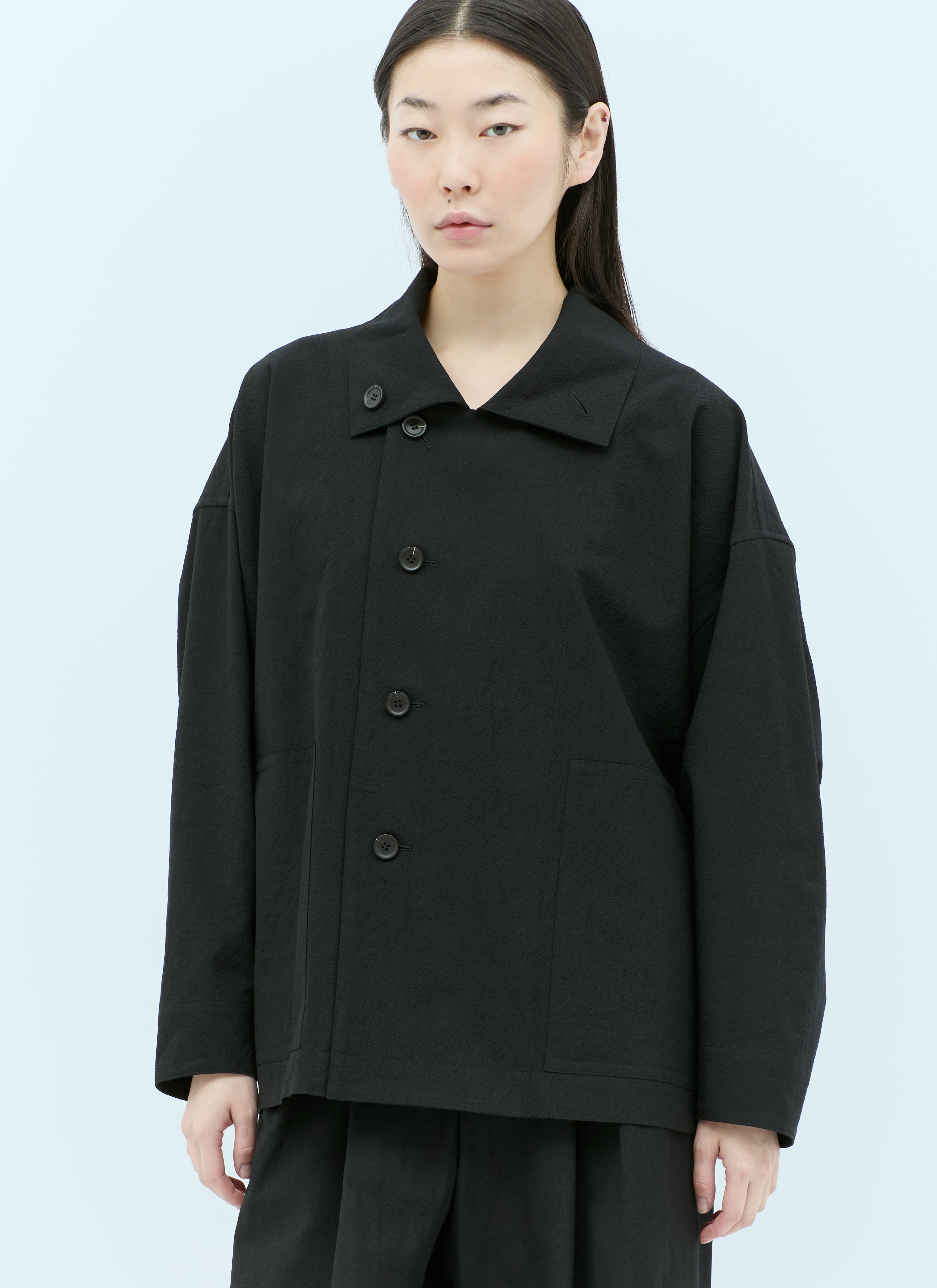 ジャケット・アウター ISSEY MIYAKE men's wool coat sizeL black m70528764486_1.jpg