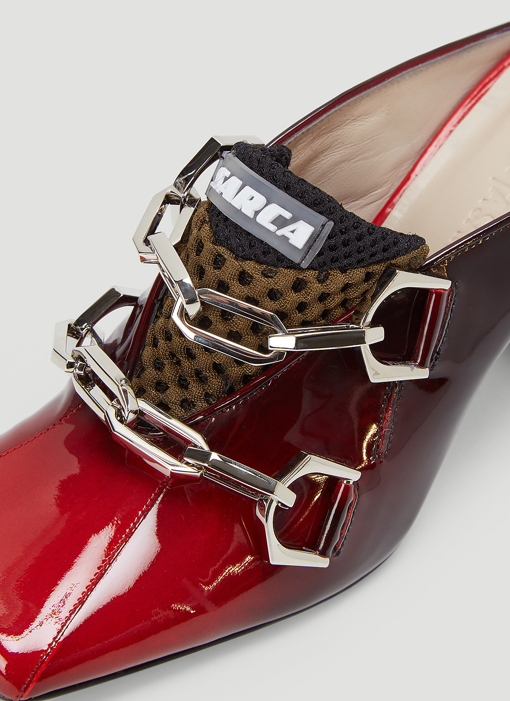 Ancuta Sarca Upcycled Sneaker Heels in Red LNCC