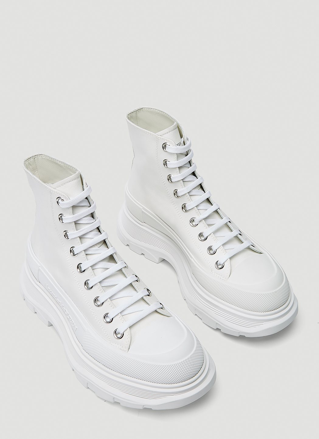 alexander mcqueen tread slick lace up boots