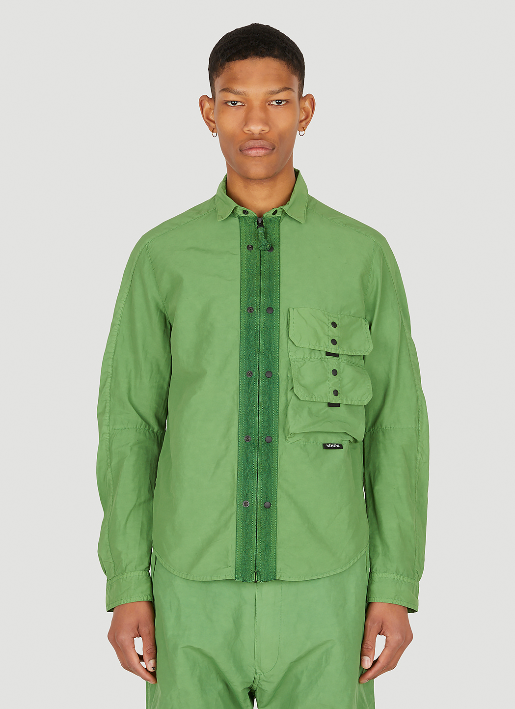 Cleo Zip Front Cargo Overshirt