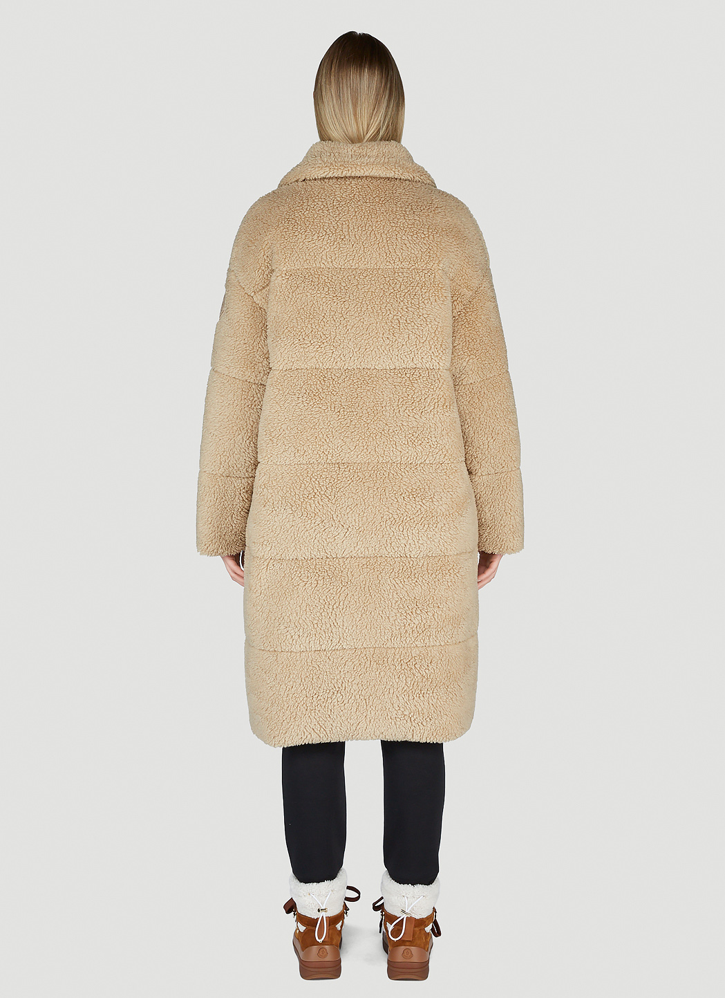 Moncler Women's Teddy Padded Down Coat in Beige | LN-CC